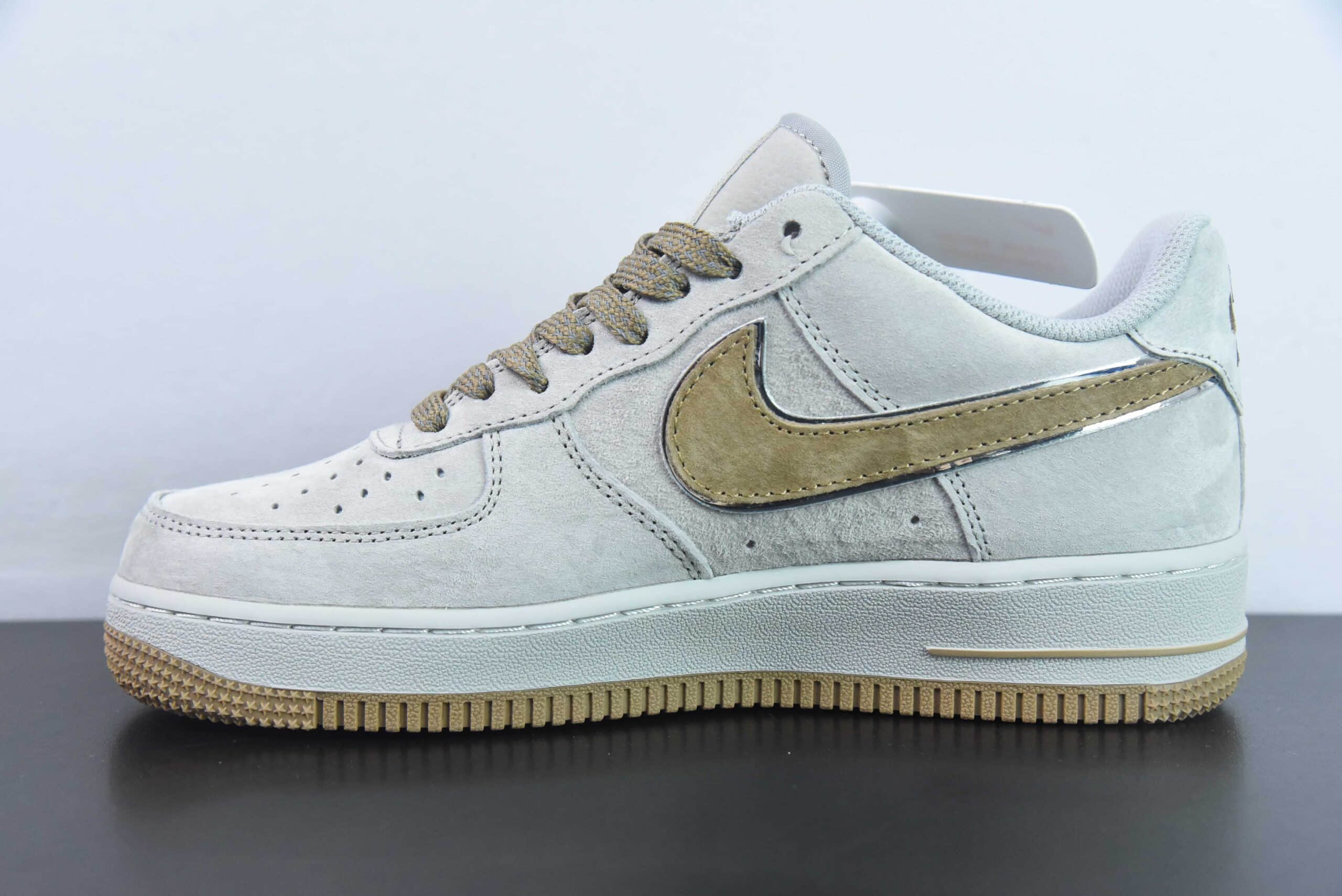 耐克Nike Air Force 1'07 Low 麂皮灰小勾卫冕冠军满天星空军一号低帮运动休闲板鞋纯原版本 货号:WW5021-625