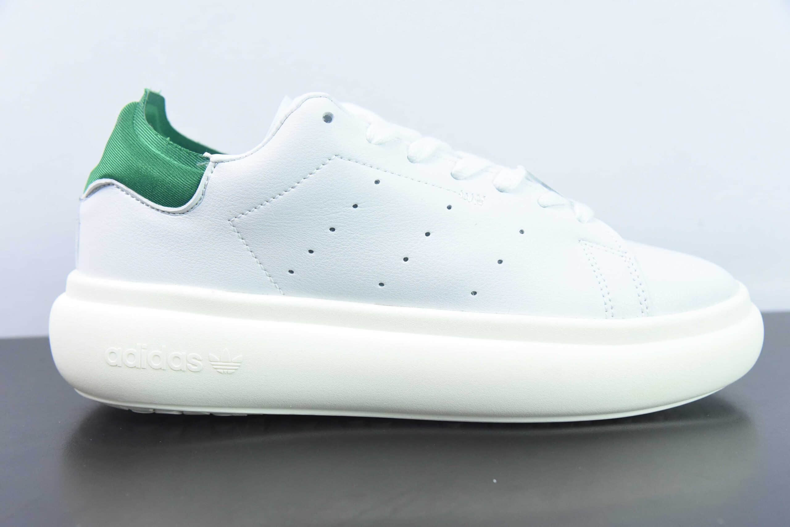 阿迪达斯Adidas Originals Stan Smith PF 史密斯白绿面包版系列松糕经典厚底板鞋纯原版本 货号:ID2786MZ