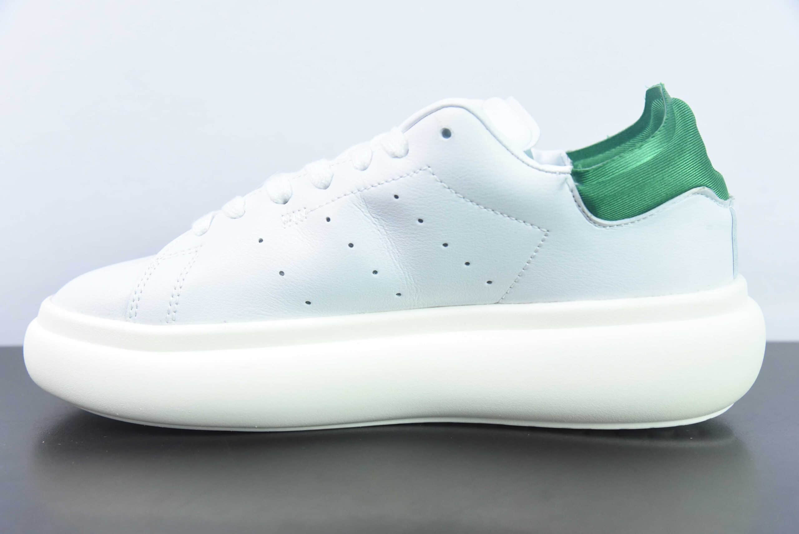 阿迪达斯Adidas Originals Stan Smith PF 史密斯白绿面包版系列松糕经典厚底板鞋纯原版本 货号:ID2786MZ