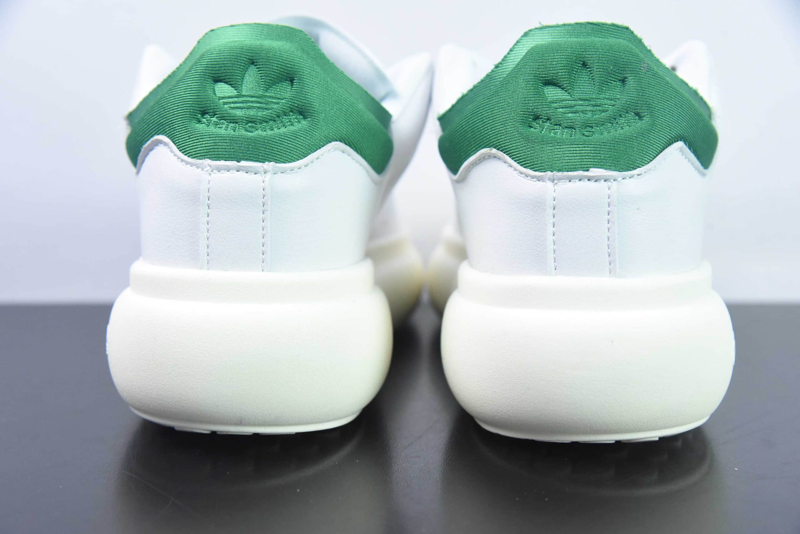 阿迪达斯Adidas Originals Stan Smith PF 史密斯白绿面包版系列松糕经典厚底板鞋纯原版本 货号:ID2786MZ
