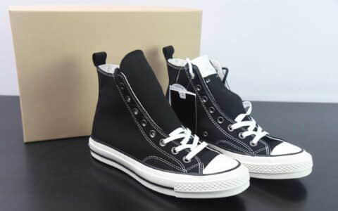 匡威Converse x N.Hollywood x 野口强三方联名纯黑高帮休闲帆布鞋纯原版本 货号:1CK716