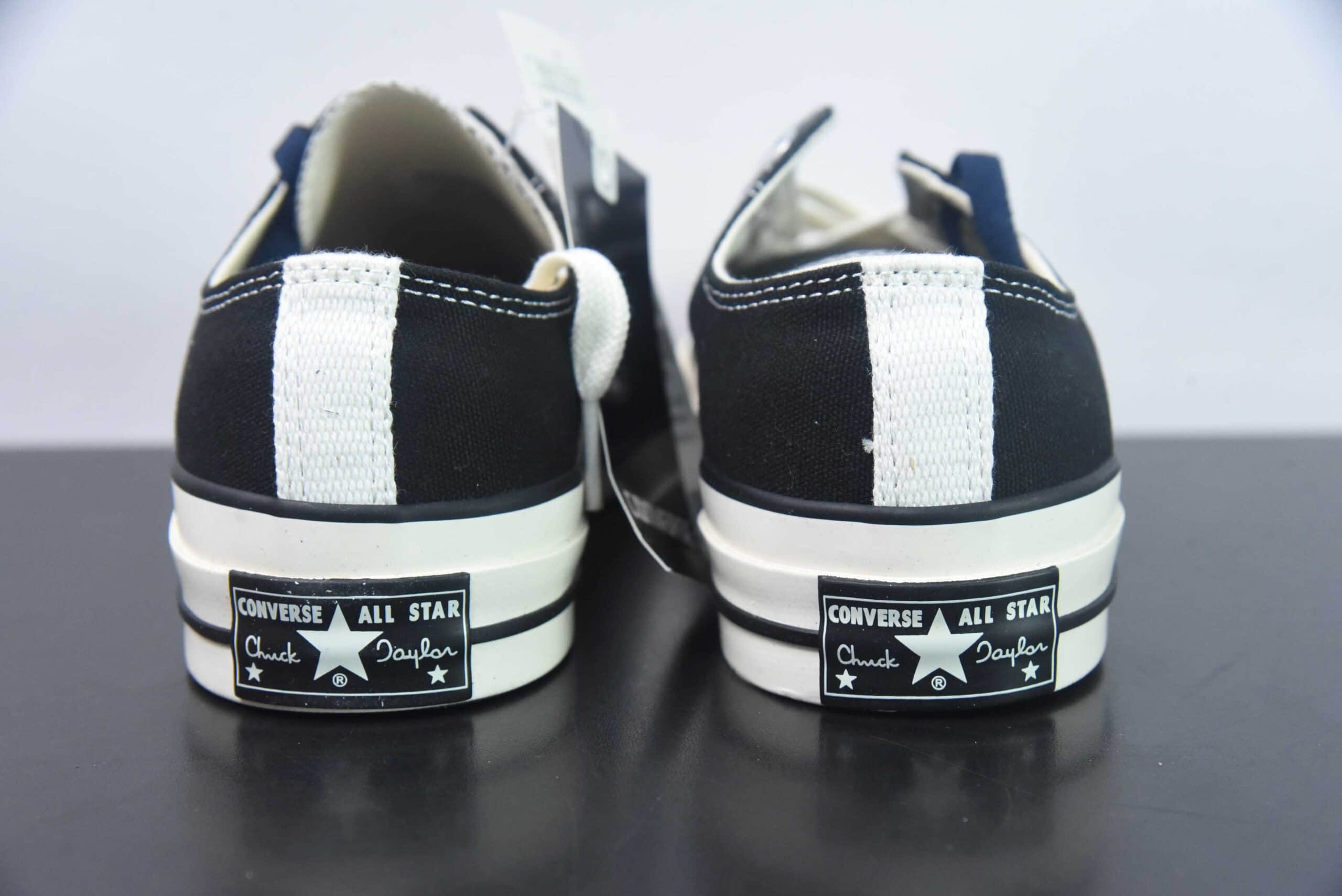 匡威Converse x N.Hollywood x 野口强三方联名低帮纯黑休闲帆布鞋纯原版本 货号：1AD661 