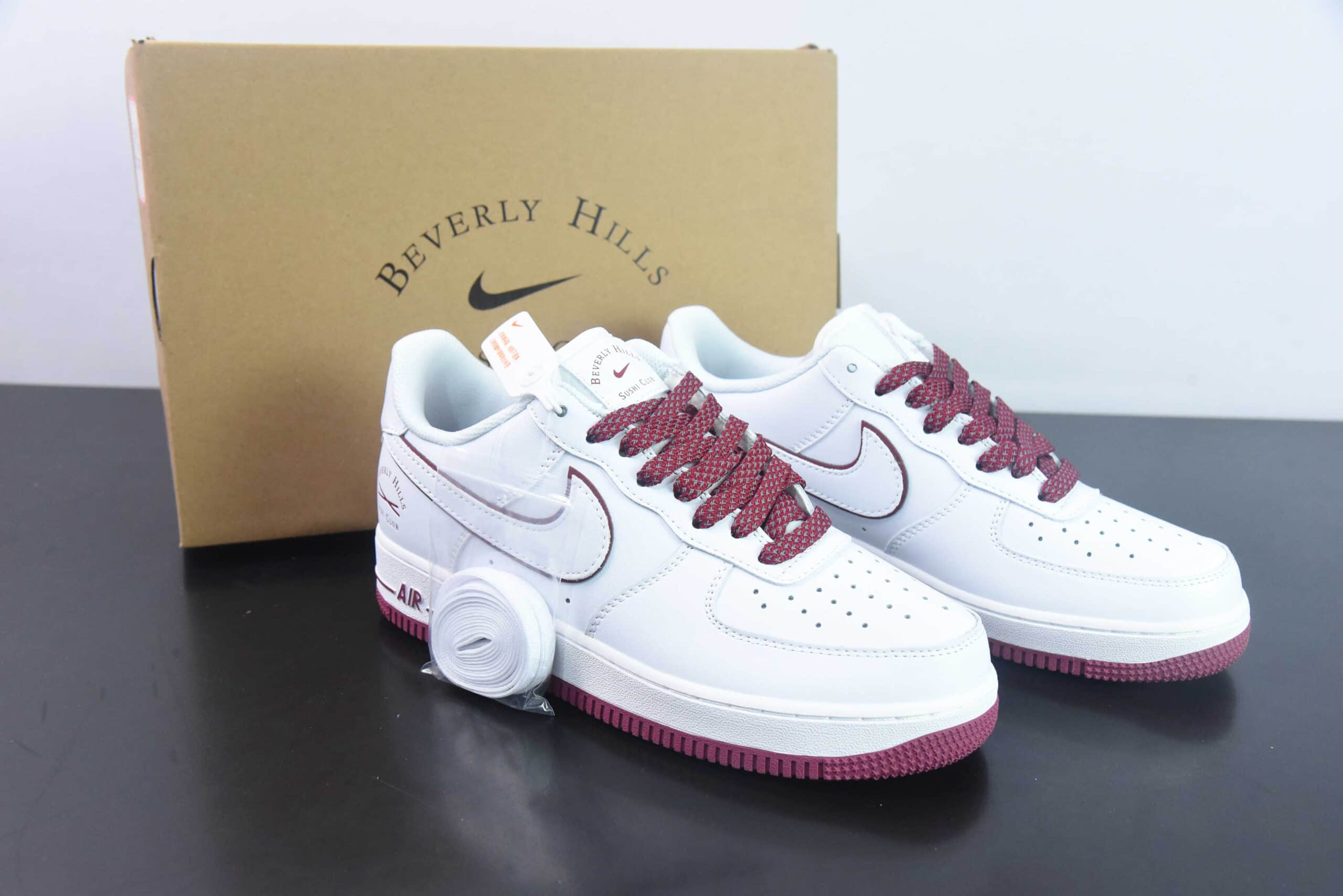 耐克NIke Air Force 1 Low “Sushi Club”白红” 经典空军一号低帮休闲板鞋纯原版本 货号:NS0517-005
