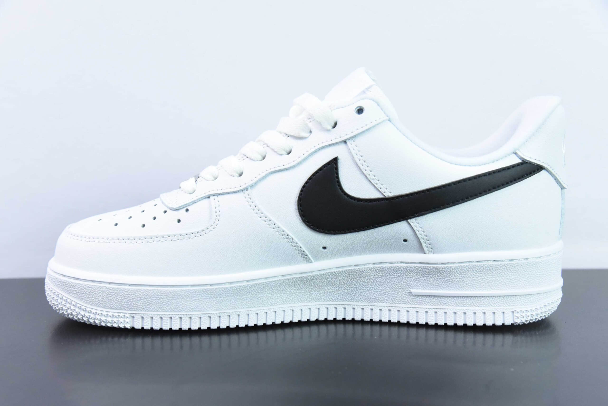 耐克Nike Air Force 1 AF1白黑红双钩SUP印花空军一号低帮休闲板鞋纯原版本 货号:CU9225-100