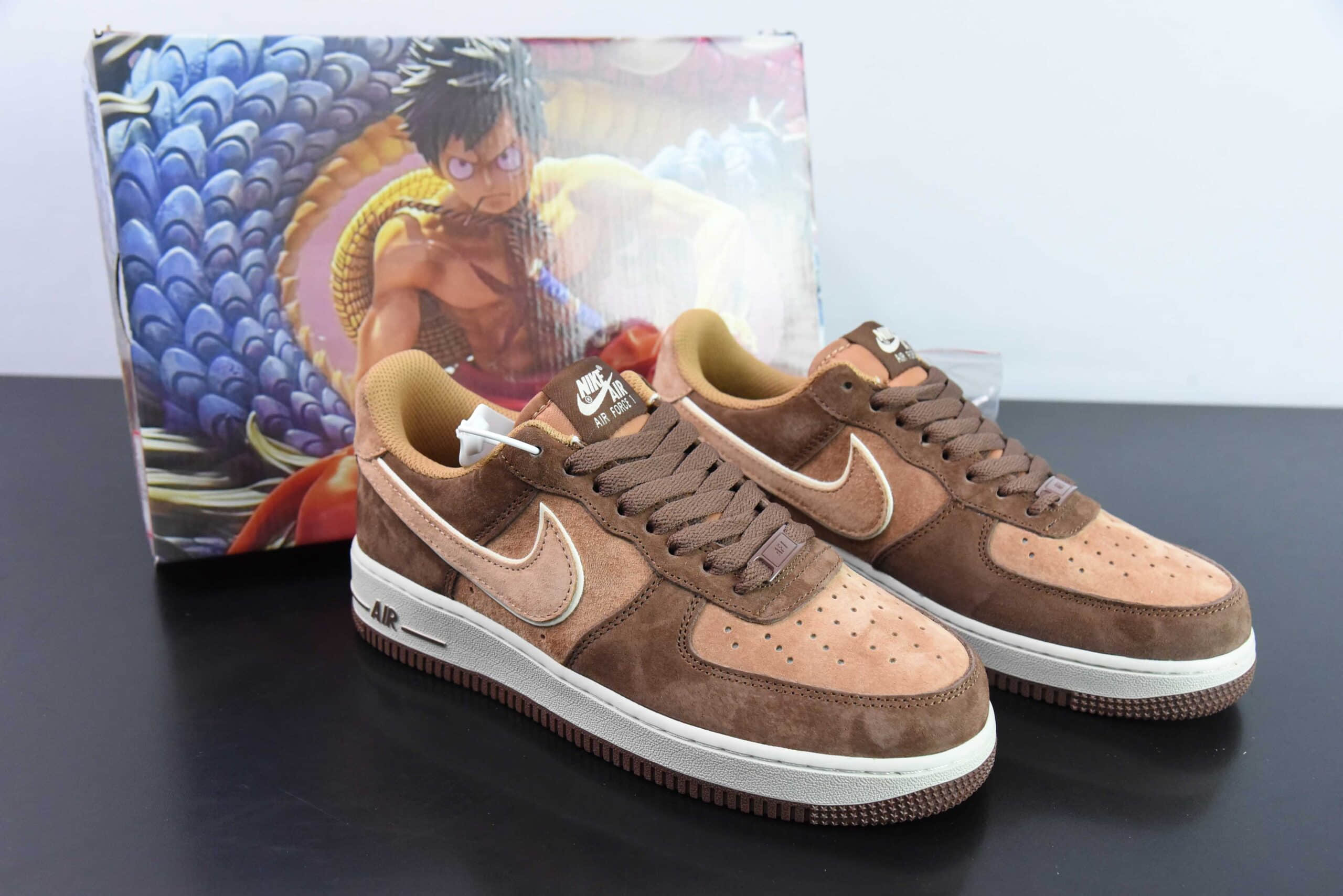 耐克Nike Air Force 1 AF1棕色麂皮空军一号低帮休闲板鞋纯原版本 货号:XT7138-106