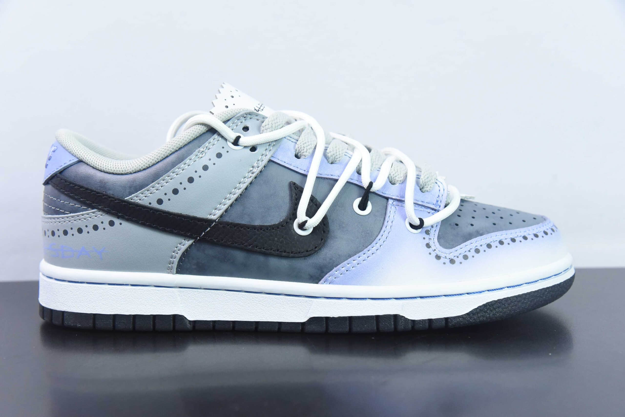 耐克Nike Dunk Low Fzbb 小雏菊情人节礼盒泼墨扎染单身贵族 SB绑带低帮休闲板鞋纯原版本 货号: DD3363-002