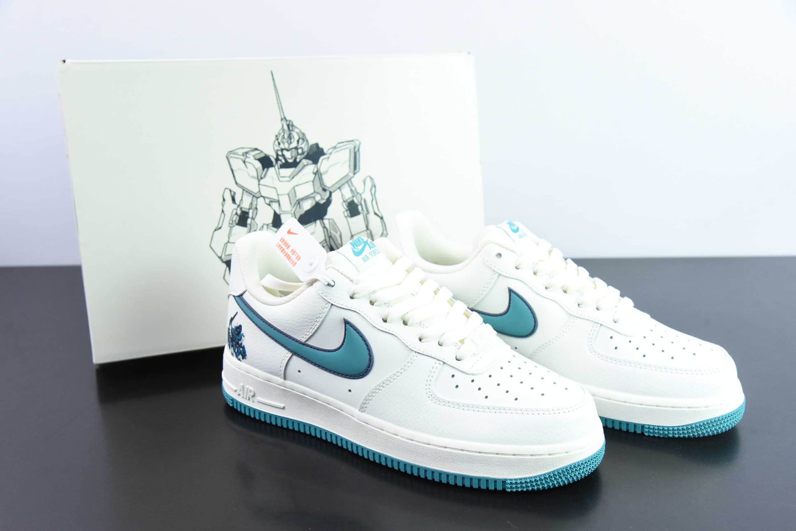 耐克Nike Air Force 1 Low 07 机甲白绿空军一号低帮休闲板鞋纯原版本 货号：KK1256-659