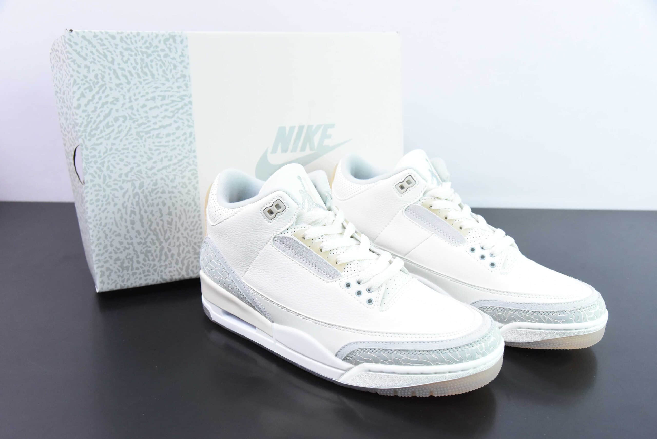 乔丹Air Jordan AJ3 Craft Ivory AJ3象牙白男子文化篮球鞋纯原版本 货号:FJ9479-100