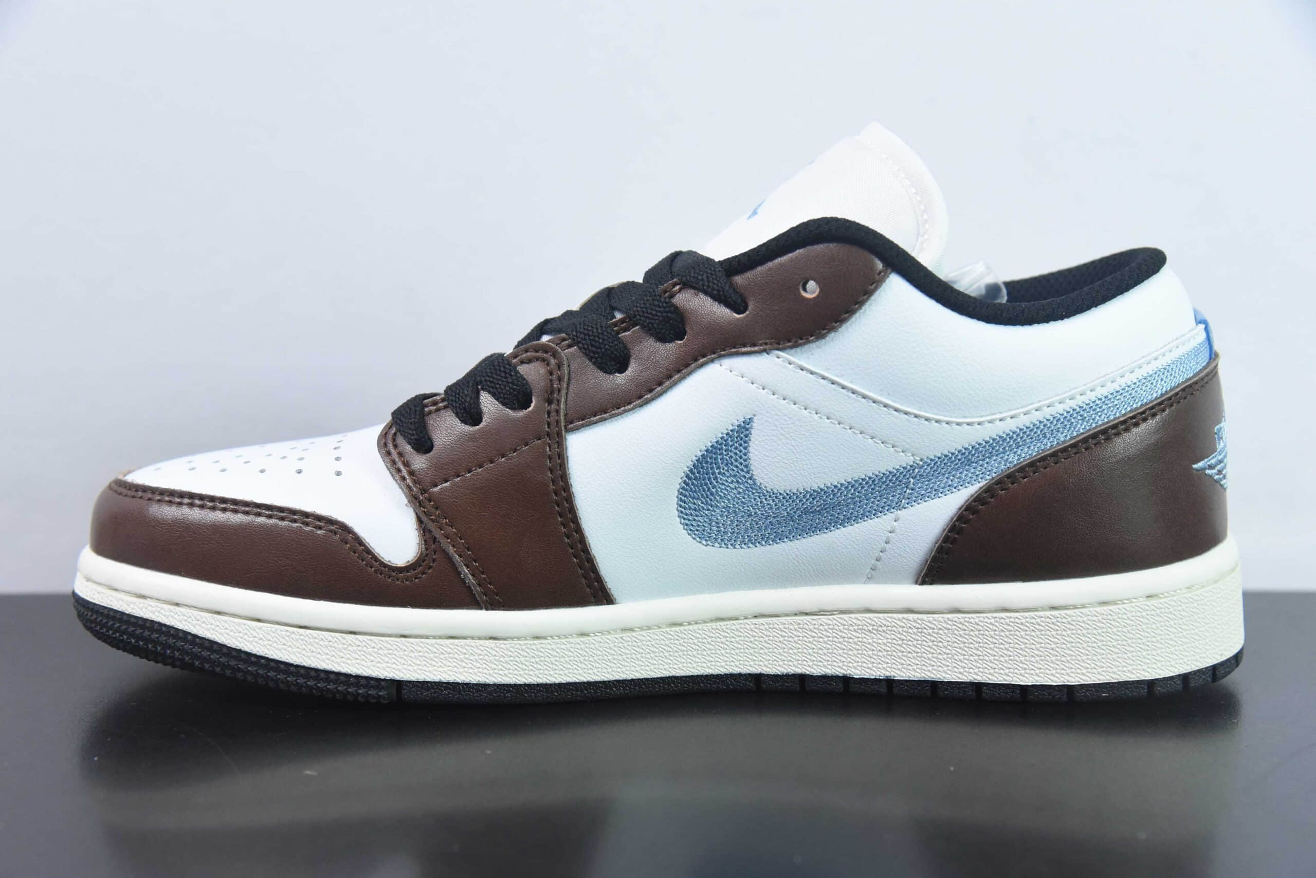 乔丹Air Jordan 1 Low AJ1白褐脚趾低帮休闲篮球鞋纯原版本 货号：FQ8156-142