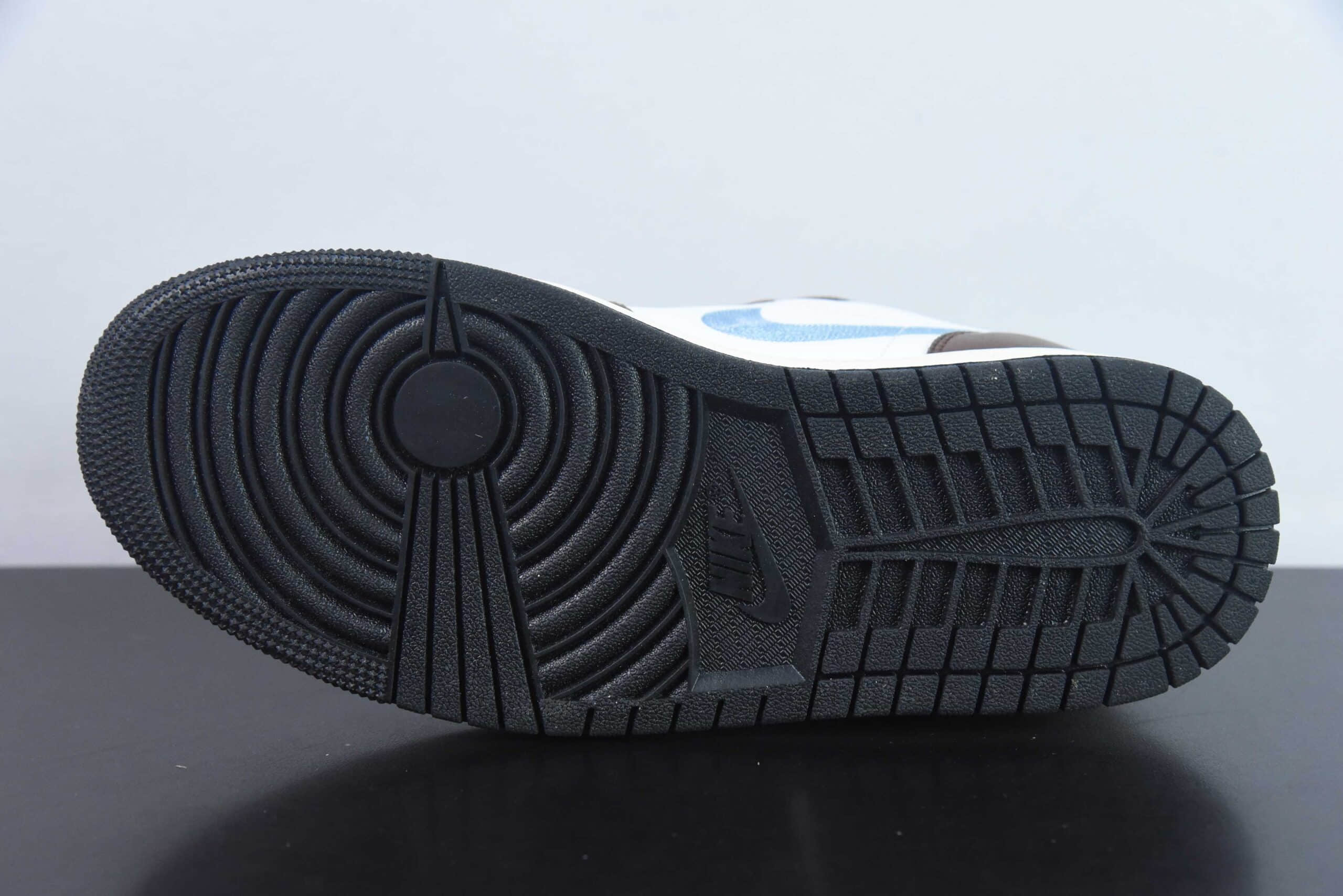 乔丹Air Jordan 1 Low AJ1白褐脚趾低帮休闲篮球鞋纯原版本 货号：FQ8156-142