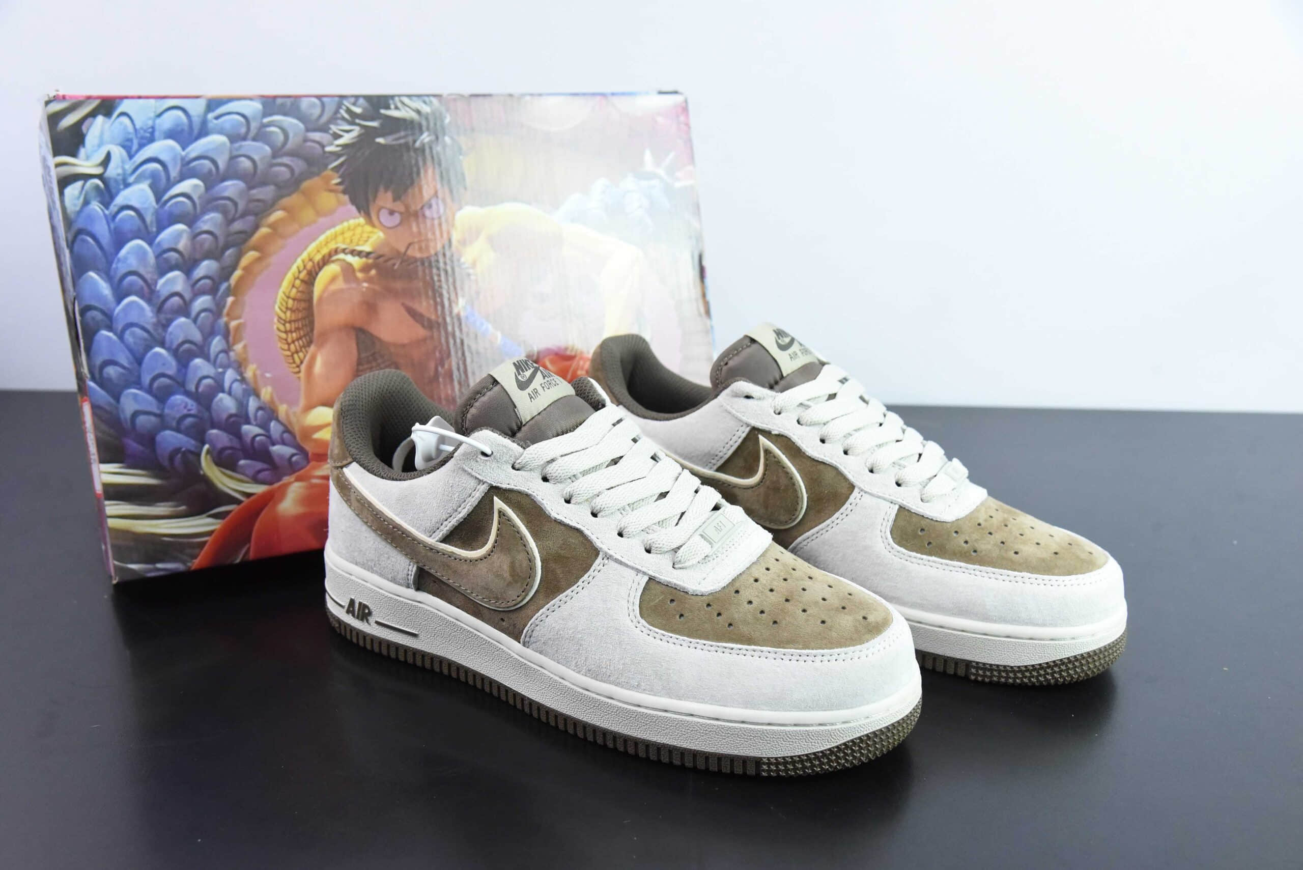 耐克Nike Air Force 1 Low 07 路飞灰棕空军一号低帮休闲板鞋纯原版本 货号：XT7138-107