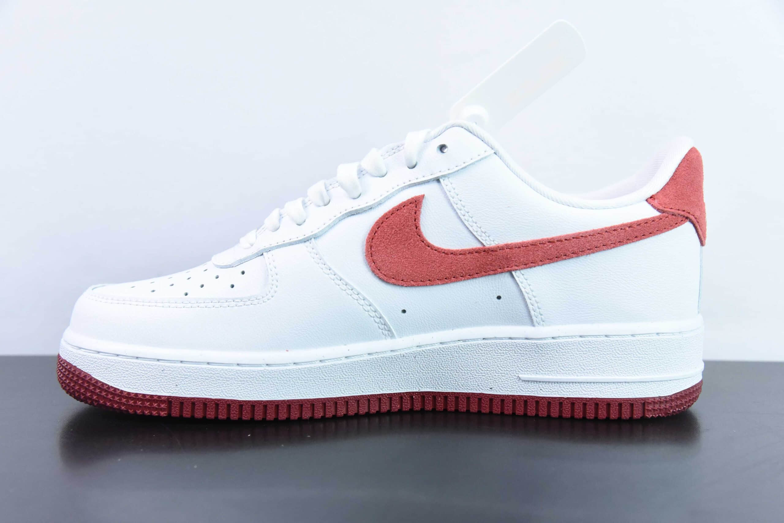 耐克Nike Air Force 1 Low 07 白红翻毛勾空军一号低帮休闲板鞋纯原版本 货号:FQ7626-100