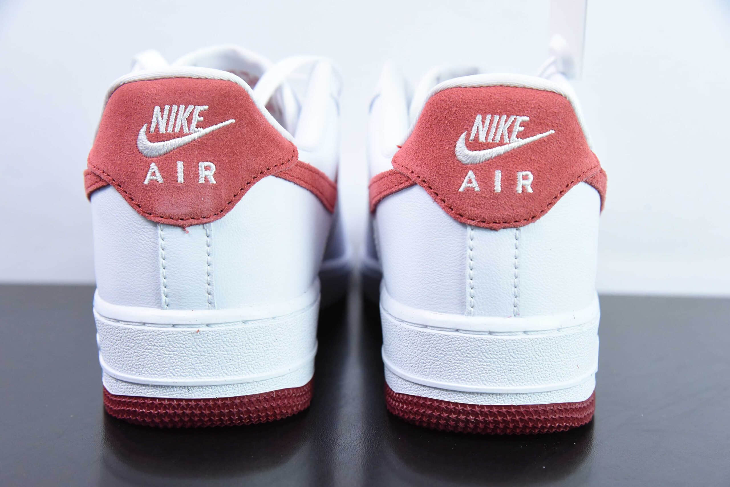 耐克Nike Air Force 1 Low 07 白红翻毛勾空军一号低帮休闲板鞋纯原版本 货号:FQ7626-100