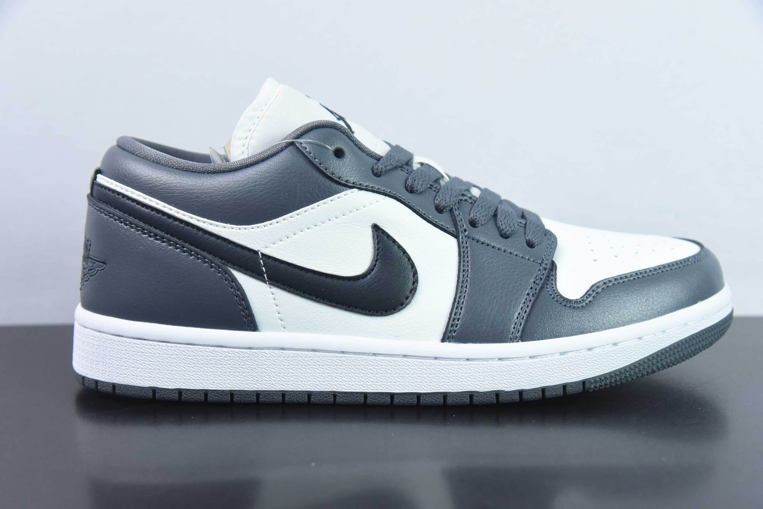 乔丹Air Jordan 1 Low Dark Grey AJ1深灰白低帮文化休闲板鞋纯原版本 货号：DC0774-102