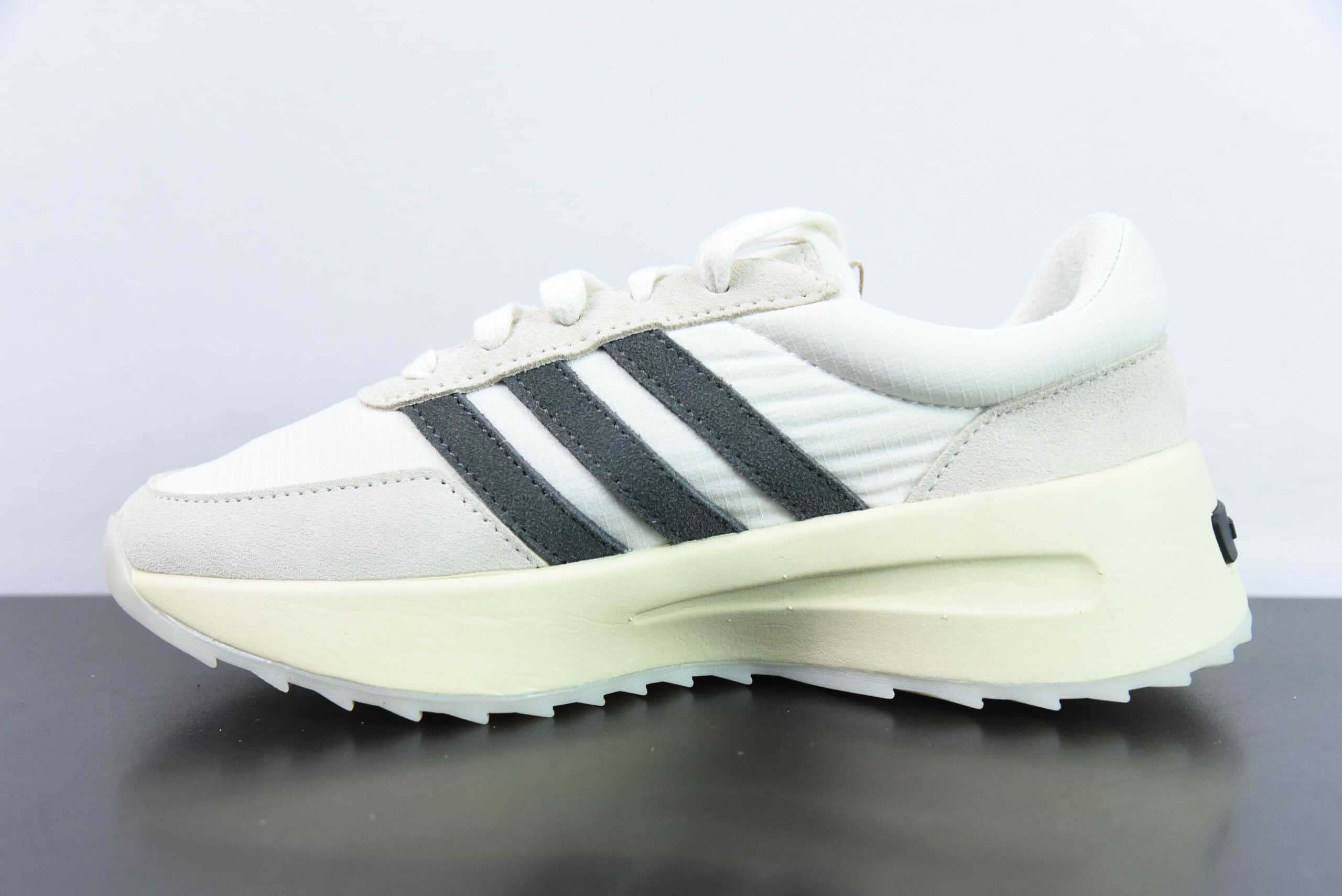 阿迪达斯Adidas Fear Of God x AD Athletics Runner Los Angeles FOG联名灰黑低帮增高系带百搭休闲运动慢跑鞋纯原版本 货号：IH2276