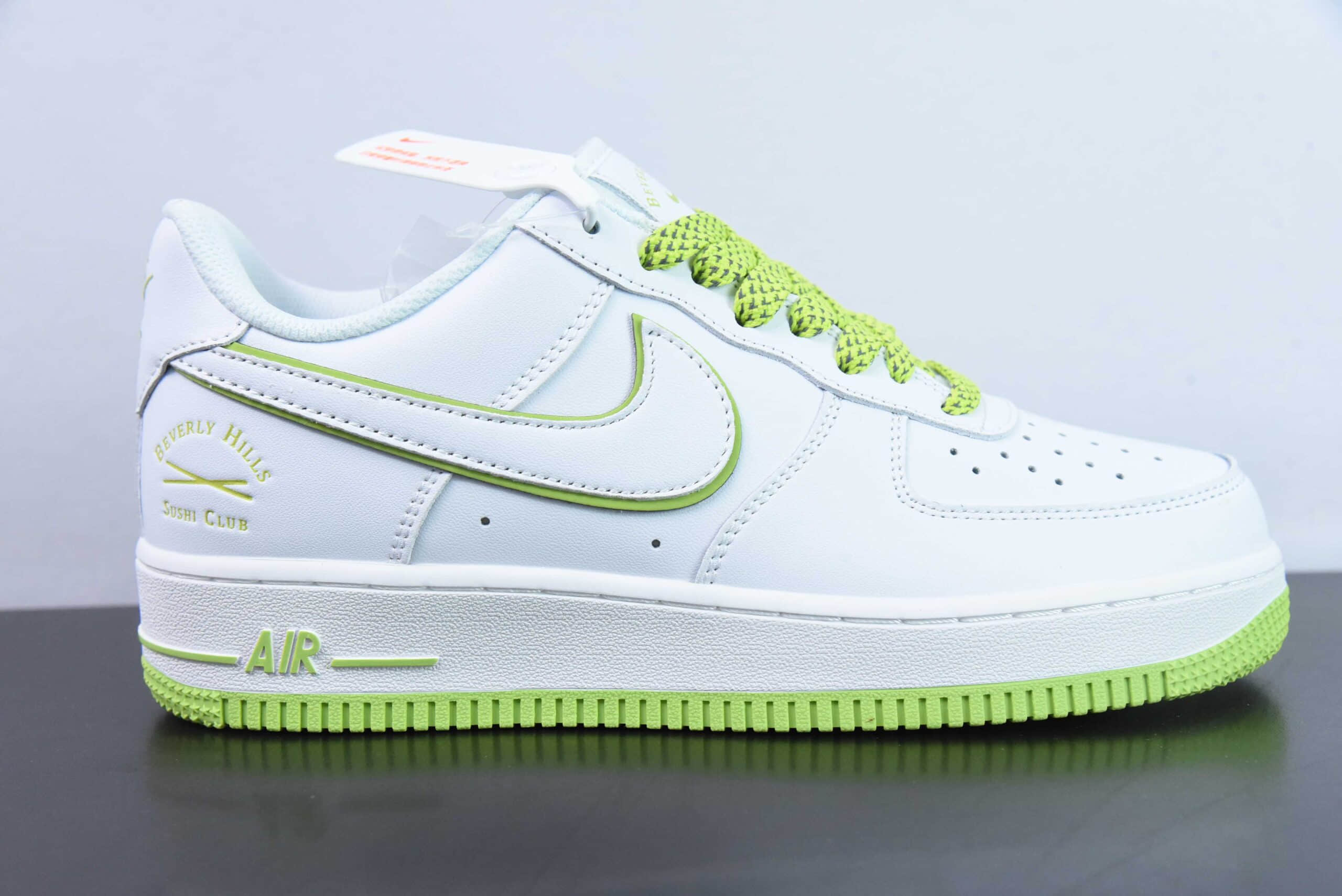 耐克Nike Air Force 1'07 Low Sushi Club 苹果绿空军一号低帮休闲板鞋纯原版本 货号:NS0517-007