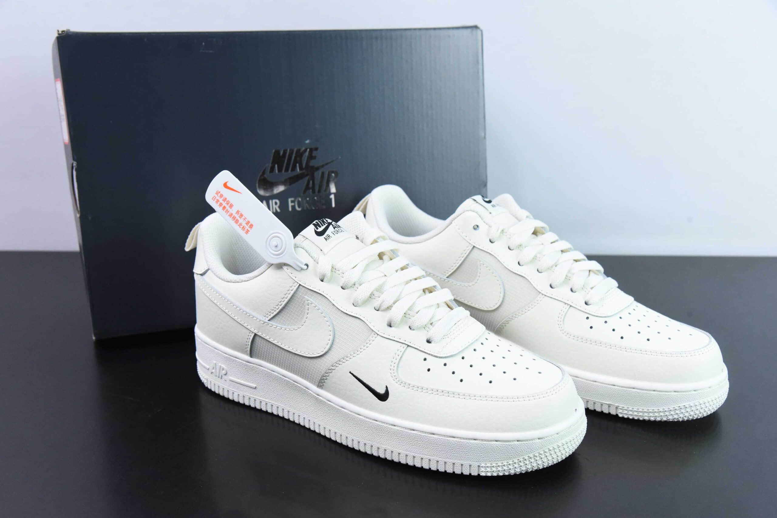 耐克Nike Air Force 1 Low 白黑小勾空军一号低帮运动休闲板鞋纯原版本 货号:FZ4625-100