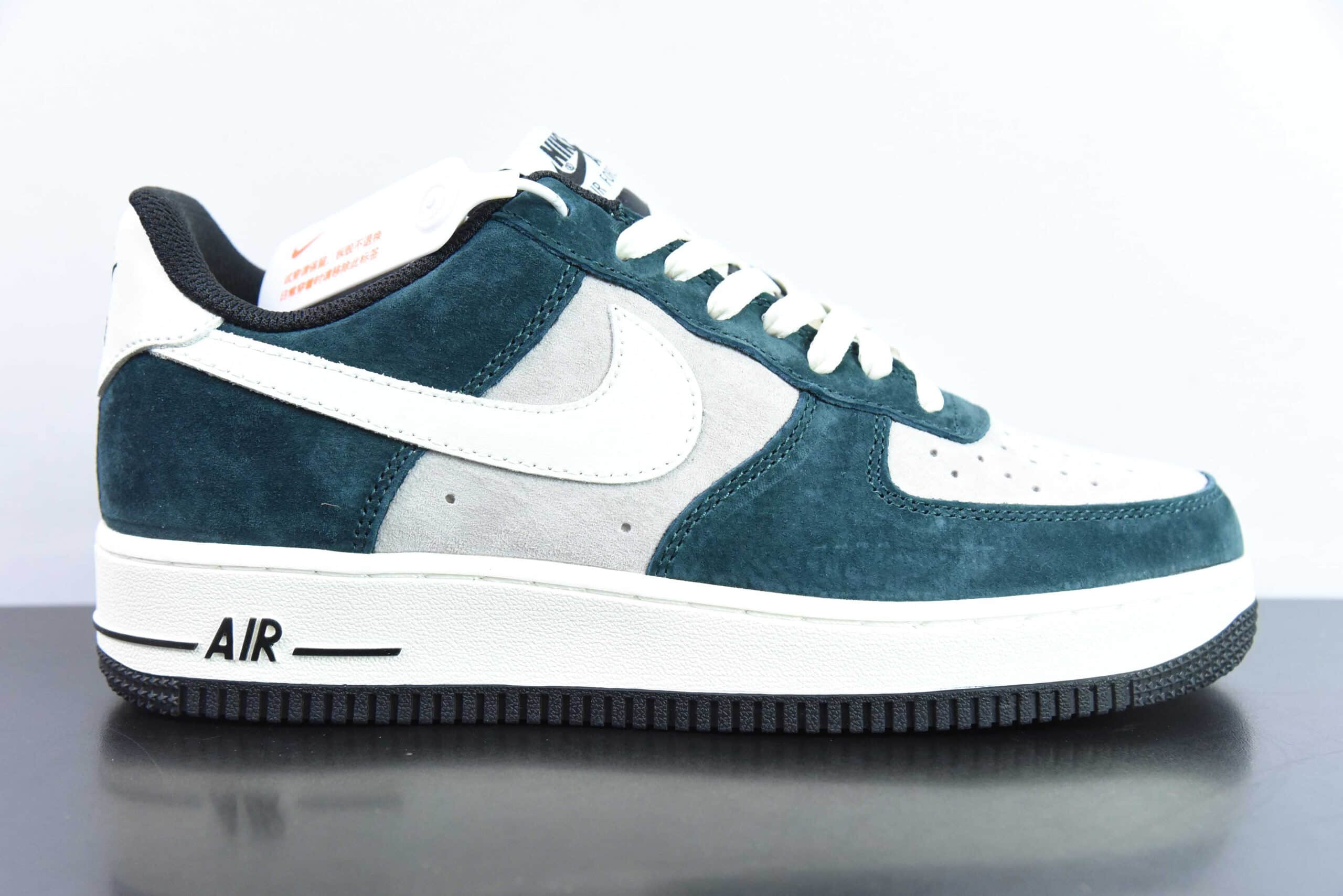 耐克Nike Air Force 1 Low 07 灰绿麂皮空军一号低帮休闲板鞋纯原版本 货号:NT9955-318