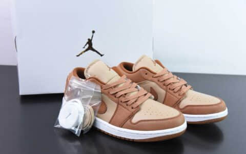 乔丹Air Jordan1 Low AJ1棕褐脚趾低帮经典复古文化休闲运动篮球鞋纯原版本 货号:FJ3453-200