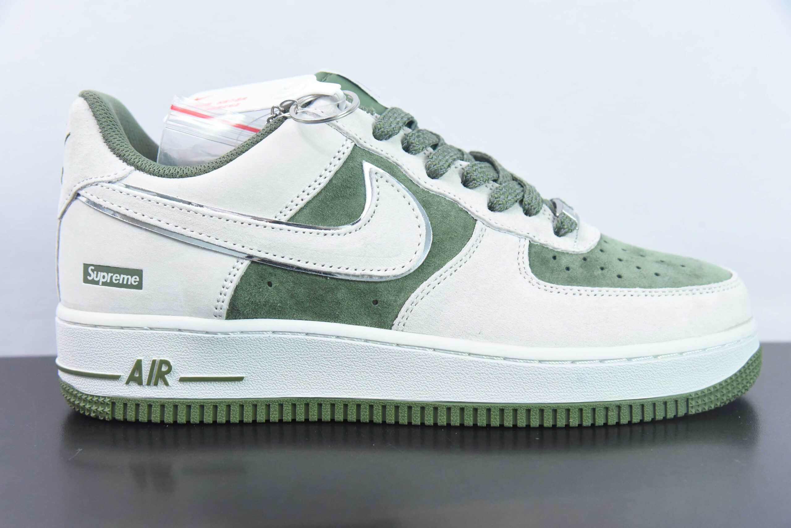 耐克Nike Air Force 1 AF1浅灰绿 SUP联名印花空军一号低帮休闲板鞋纯原版本 货号:ME2392-106
