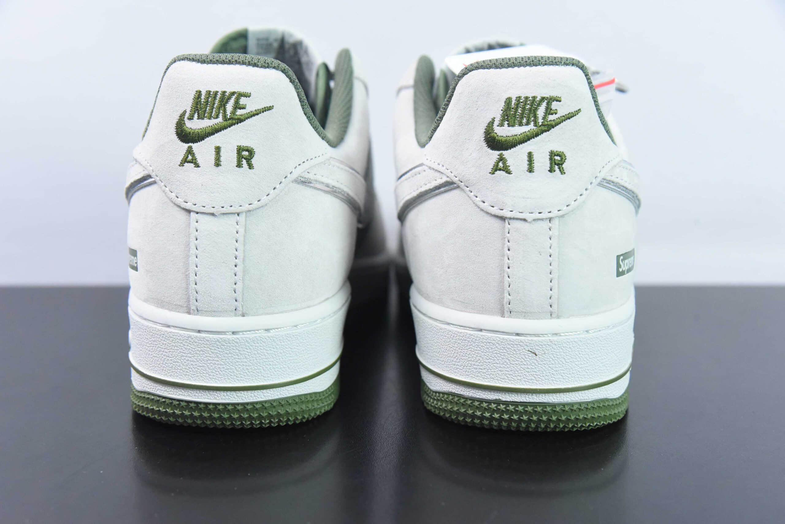 耐克Nike Air Force 1 AF1浅灰绿 SUP联名印花空军一号低帮休闲板鞋纯原版本 货号:ME2392-106