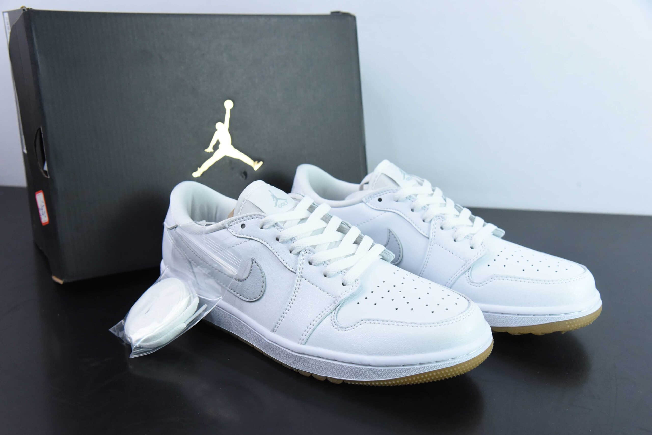 乔丹Air Jordan 1 Low Golf AJ1全新高尔夫版生胶白低帮文化篮球鞋纯原版本 货号：DD9315-111