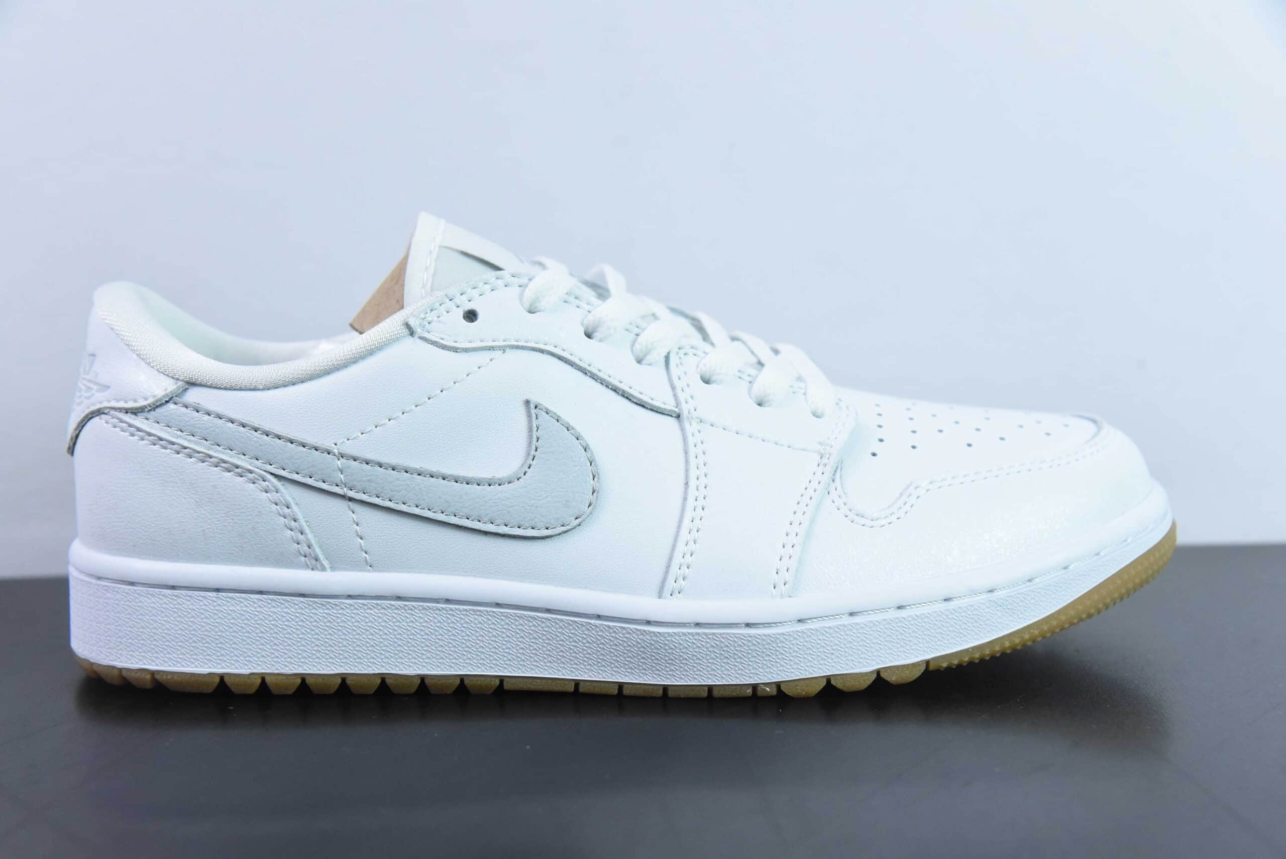 乔丹Air Jordan 1 Low Golf AJ1全新高尔夫版生胶白低帮文化篮球鞋纯原版本 货号：DD9315-111