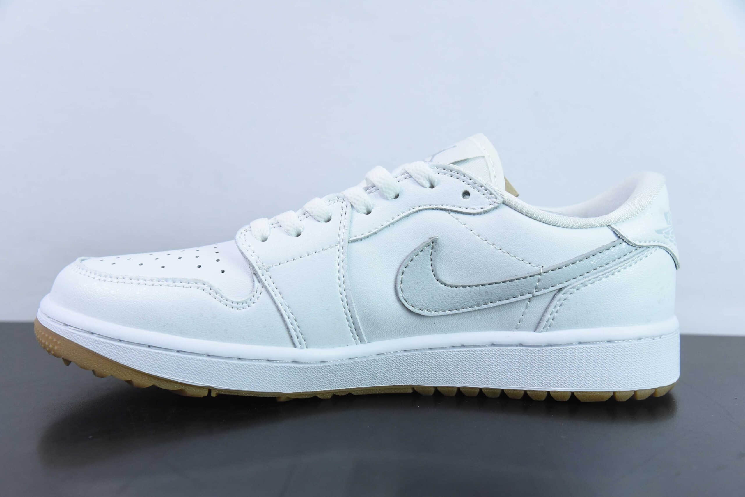 乔丹Air Jordan 1 Low Golf AJ1全新高尔夫版生胶白低帮文化篮球鞋纯原版本 货号：DD9315-111