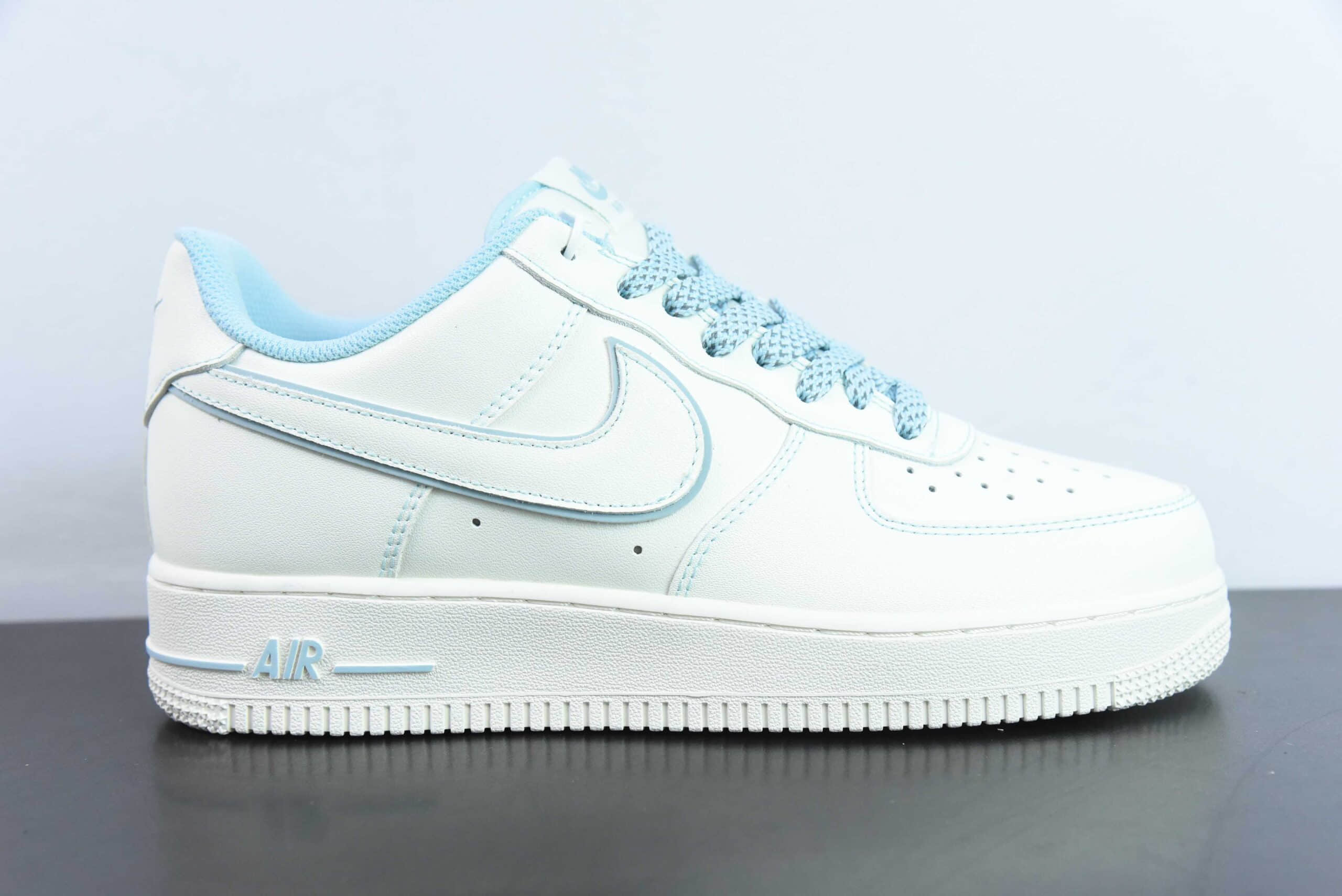 耐克Nike Air Force 1 Low '07缝线满天星冰蓝空军一号低帮休闲板鞋纯原版本 货号:TB5636-122