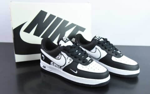耐克Nike Air Force 1'07 Low Oracle 国风元素兰亭序空军一号低帮定制休闲板鞋纯原版本 货号:DV0788-003