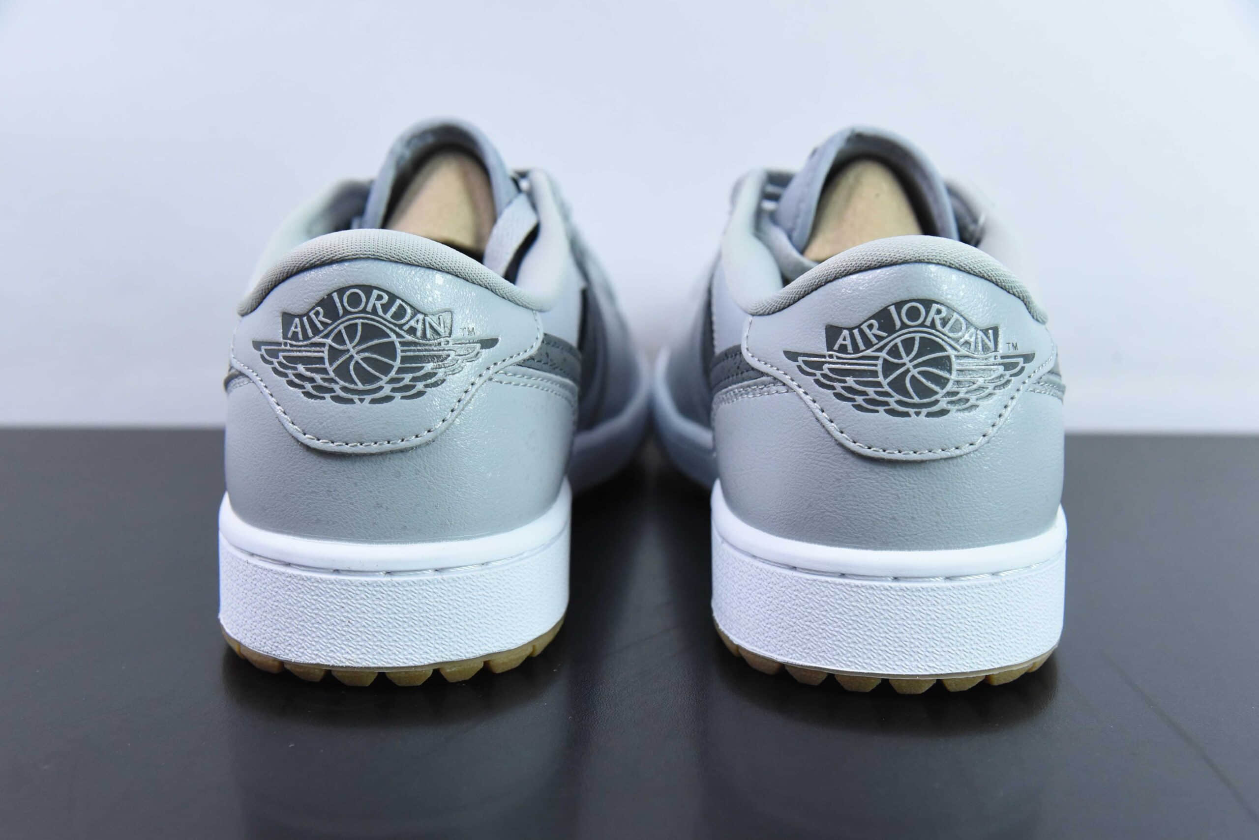 乔丹Air Jordan 1 Low GolfGolf Wolf Grey GumAJ1皮革狼灰生胶底高尔夫版系列低帮经典复古文化休闲运动鞋纯原版本 货号:DD9315-006