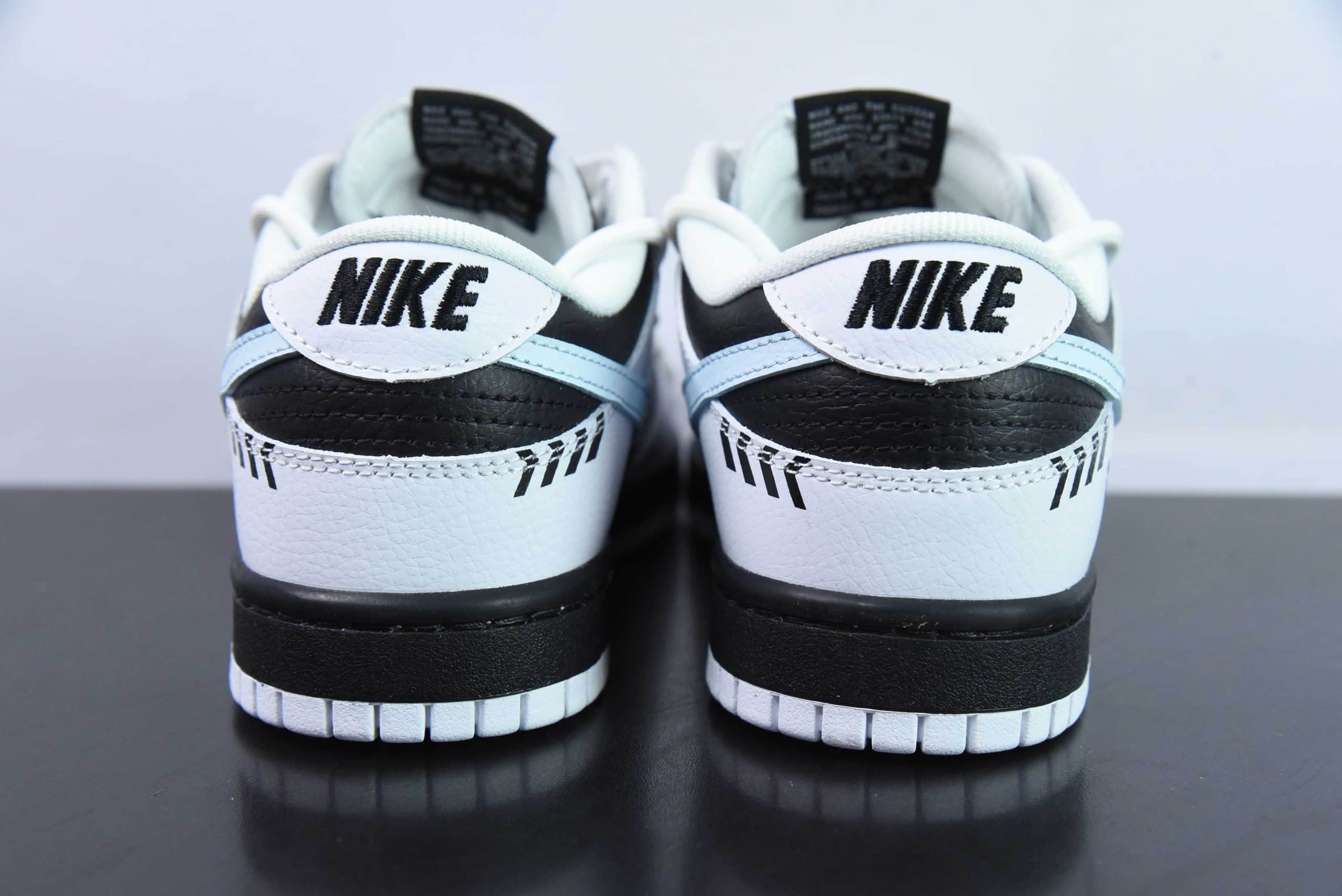 耐克Nike Dunk Low Reverse Panda 极速赛车黑白熊猫涂鸦撞色SB绑带低帮休闲板鞋纯原版本 货号:FD9064-011