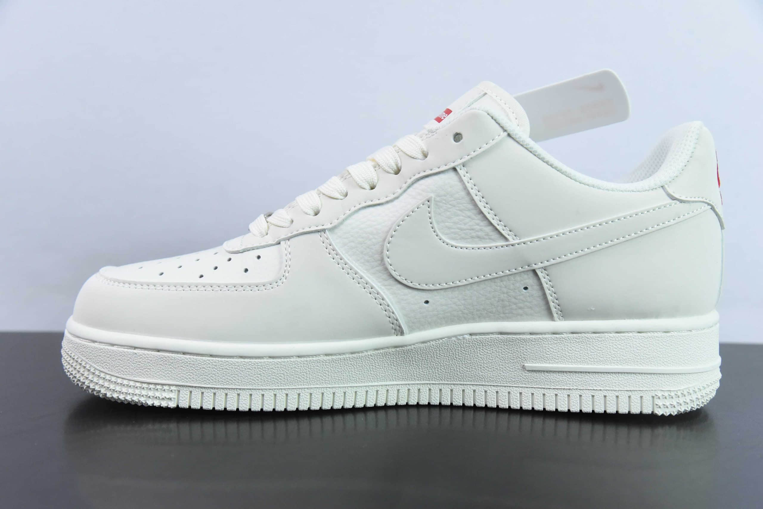 耐克NIke Air Force 1 '07 Low Supreme联名米白空军一号低帮休闲板鞋纯原版本 货号:HD1968-007
