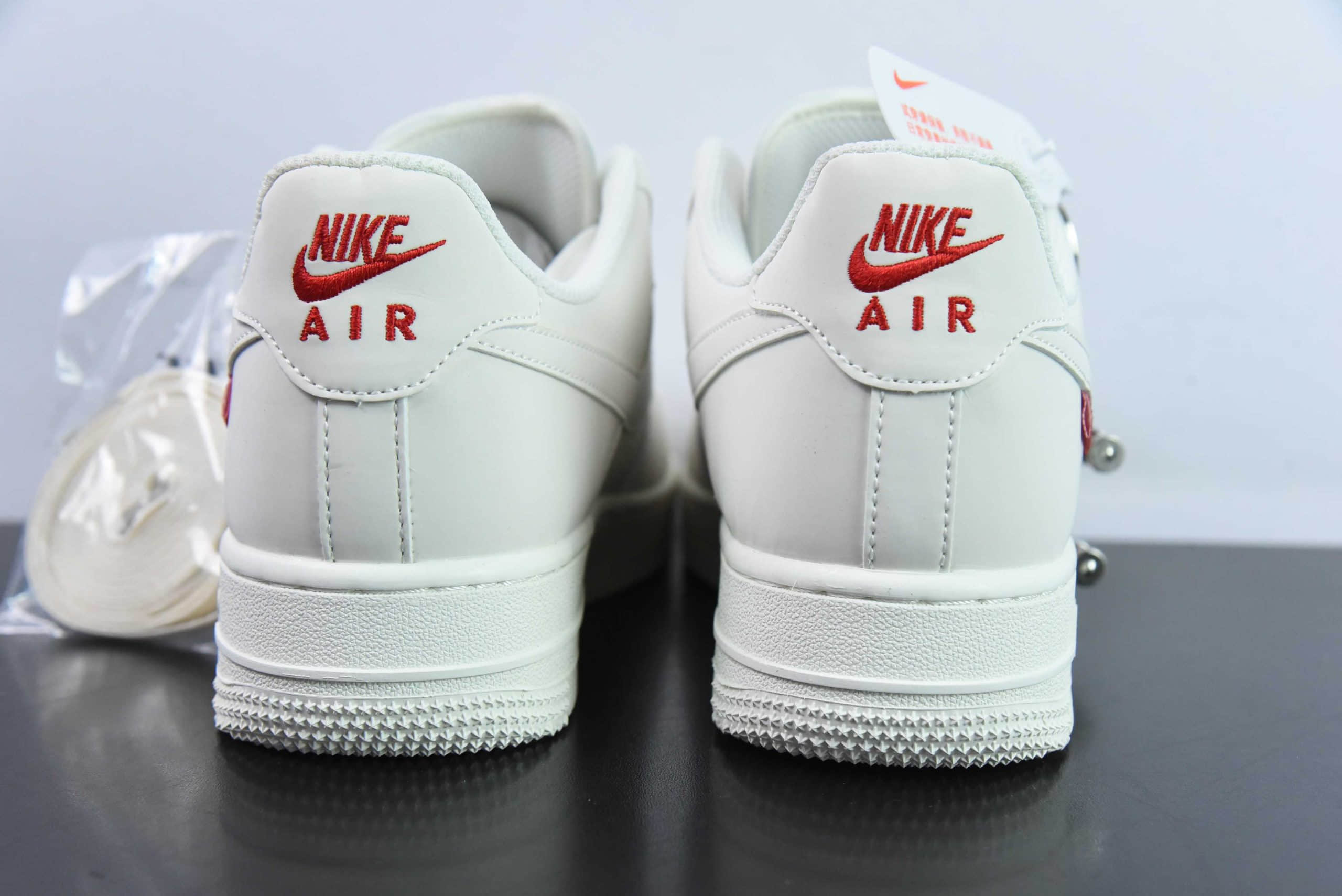 耐克NIke Air Force 1 '07 Low Supreme联名米白空军一号低帮休闲板鞋纯原版本 货号:HD1968-007