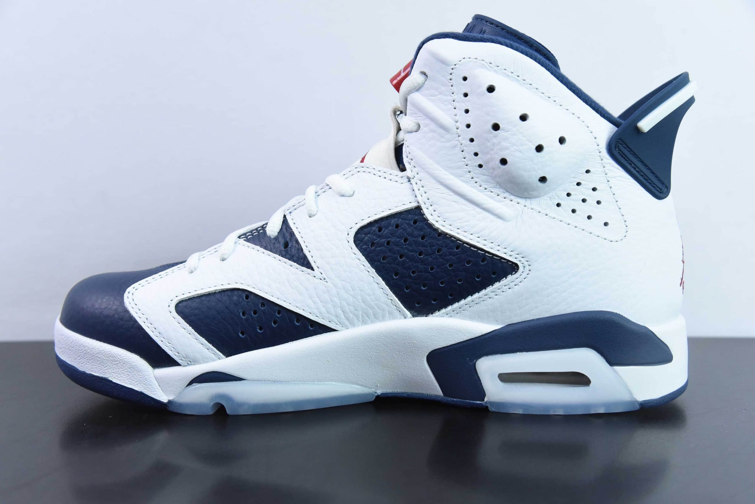 乔丹Air Jordan AJ6 Retro 奥运白蓝高帮男子文化篮球鞋纯原版本 货号:384664-130