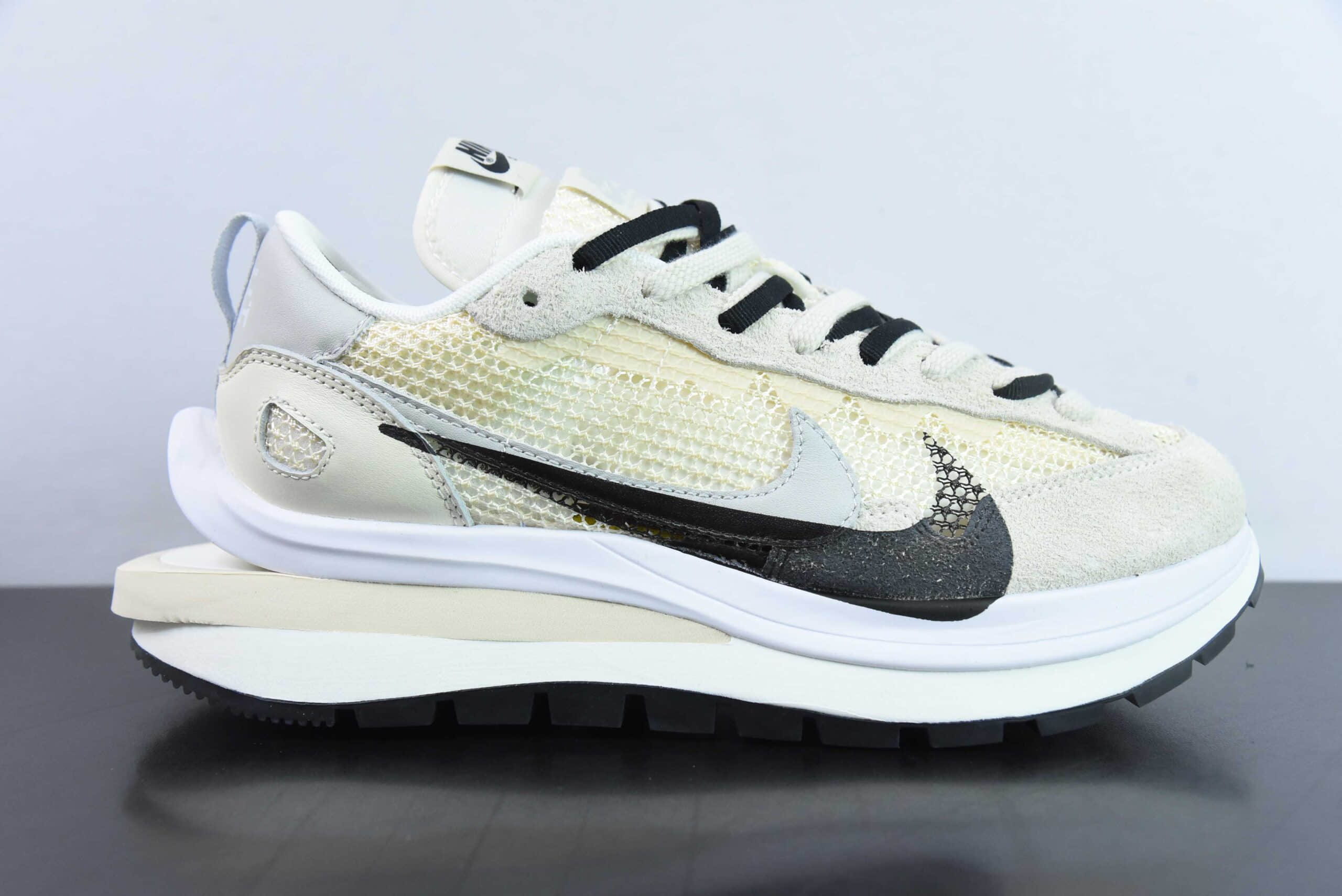 耐克Nike Sacai x NIKE VAPORWAFFLE 白黑3.0联名解构走秀款纯原版本 货号：CV1363-101