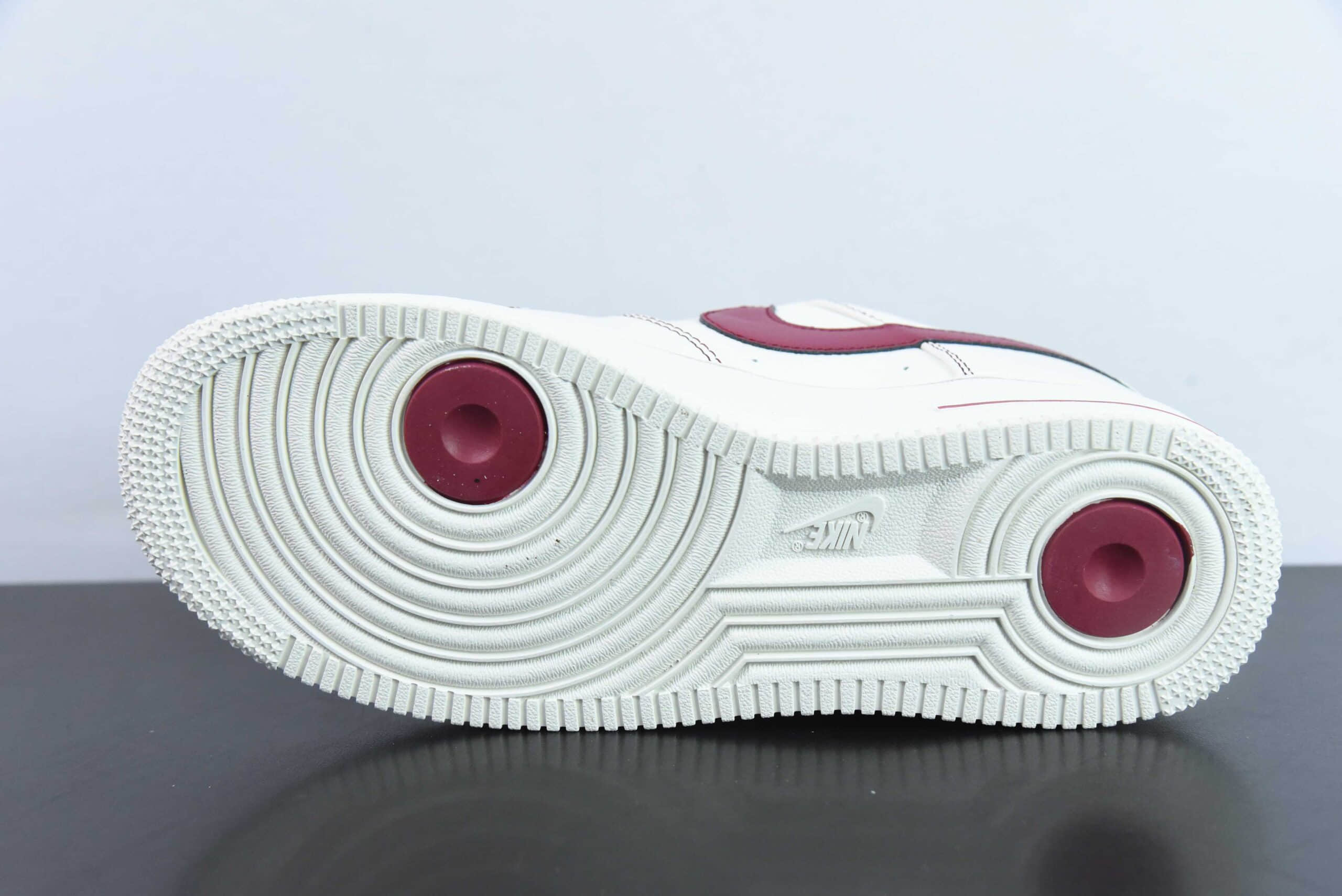 耐克Nike Vlone x Nk Air Force 1'07 Low 联名酒红空军一号低帮休闲板鞋纯原版本 货号:AA5360-010