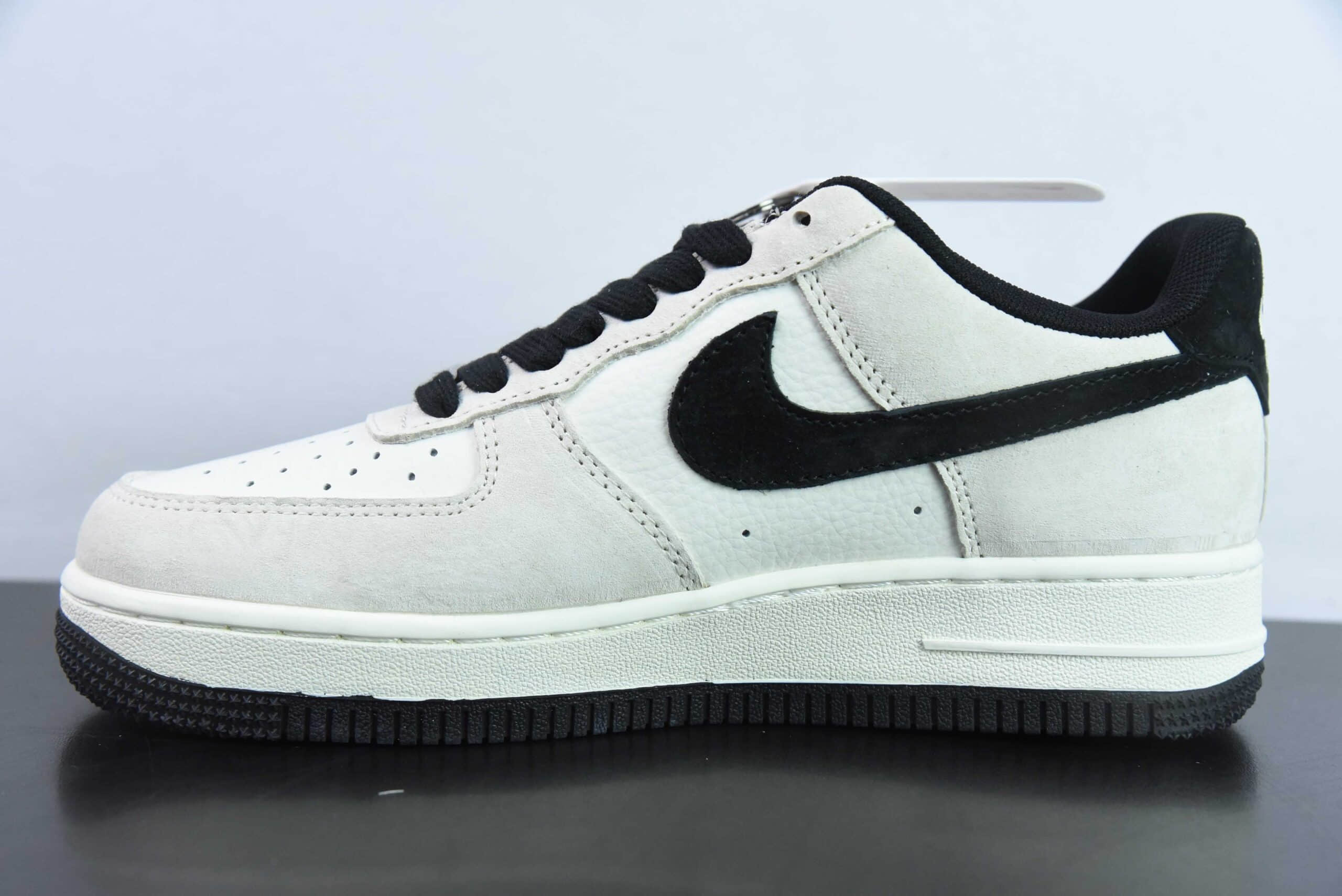 耐克NIke Air Force 1 '07 Low “斯图西联名米灰黑猪八”空军一号低帮休闲板鞋纯原版本 货号:HD1968-012