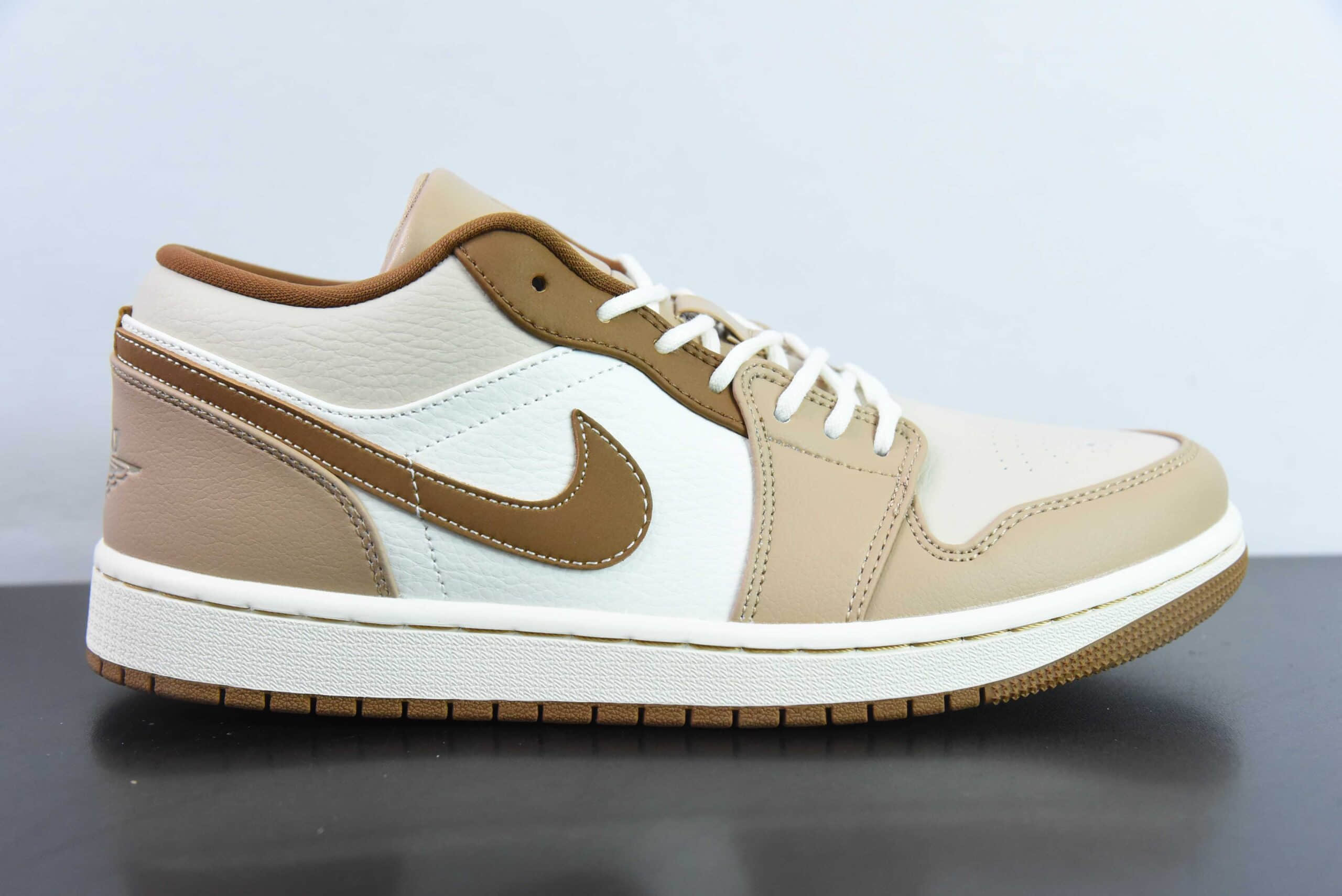 乔丹Air Jordan 1 Low AJ1布洛克棕脚趾低帮休闲板鞋纯原版本 货号:HF5753-221