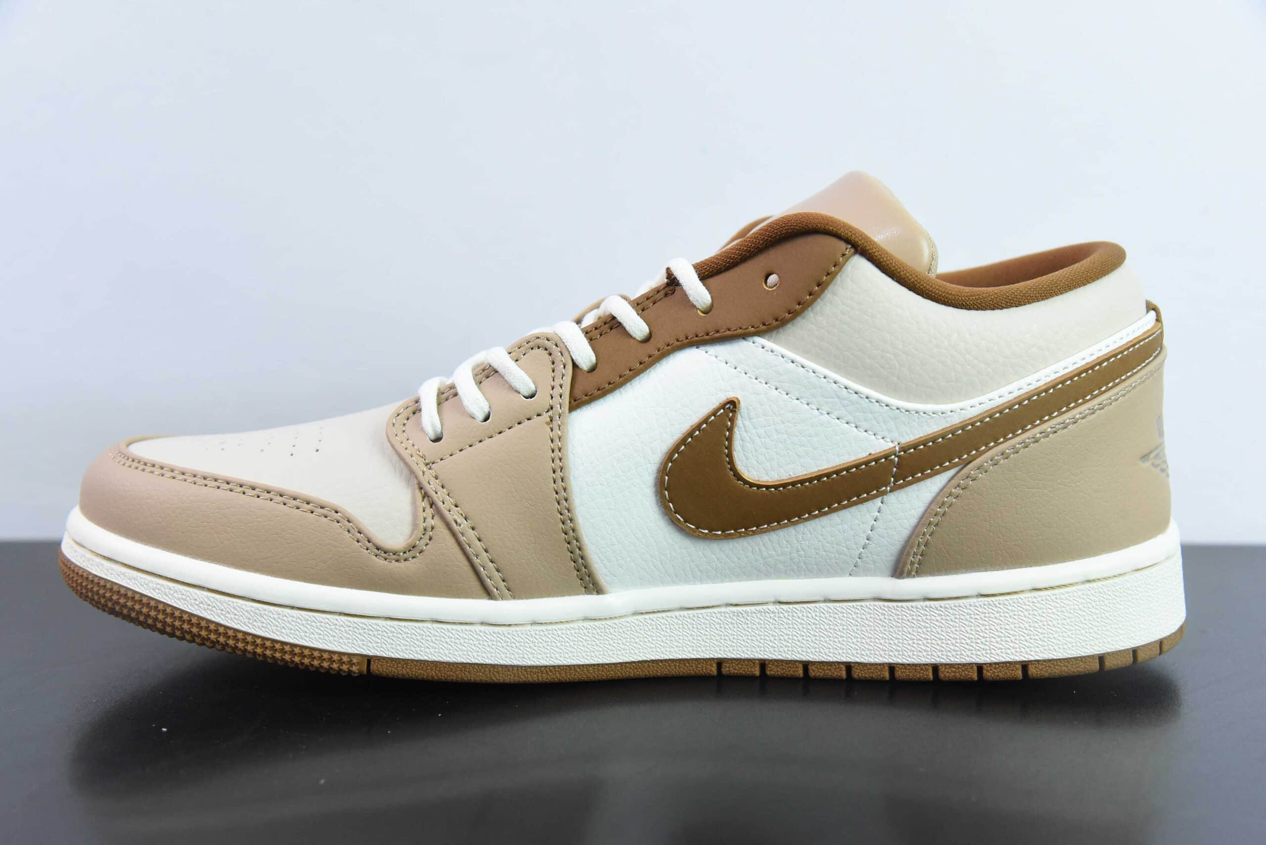 乔丹Air Jordan 1 Low AJ1布洛克棕脚趾低帮休闲板鞋纯原版本 货号:HF5753-221
