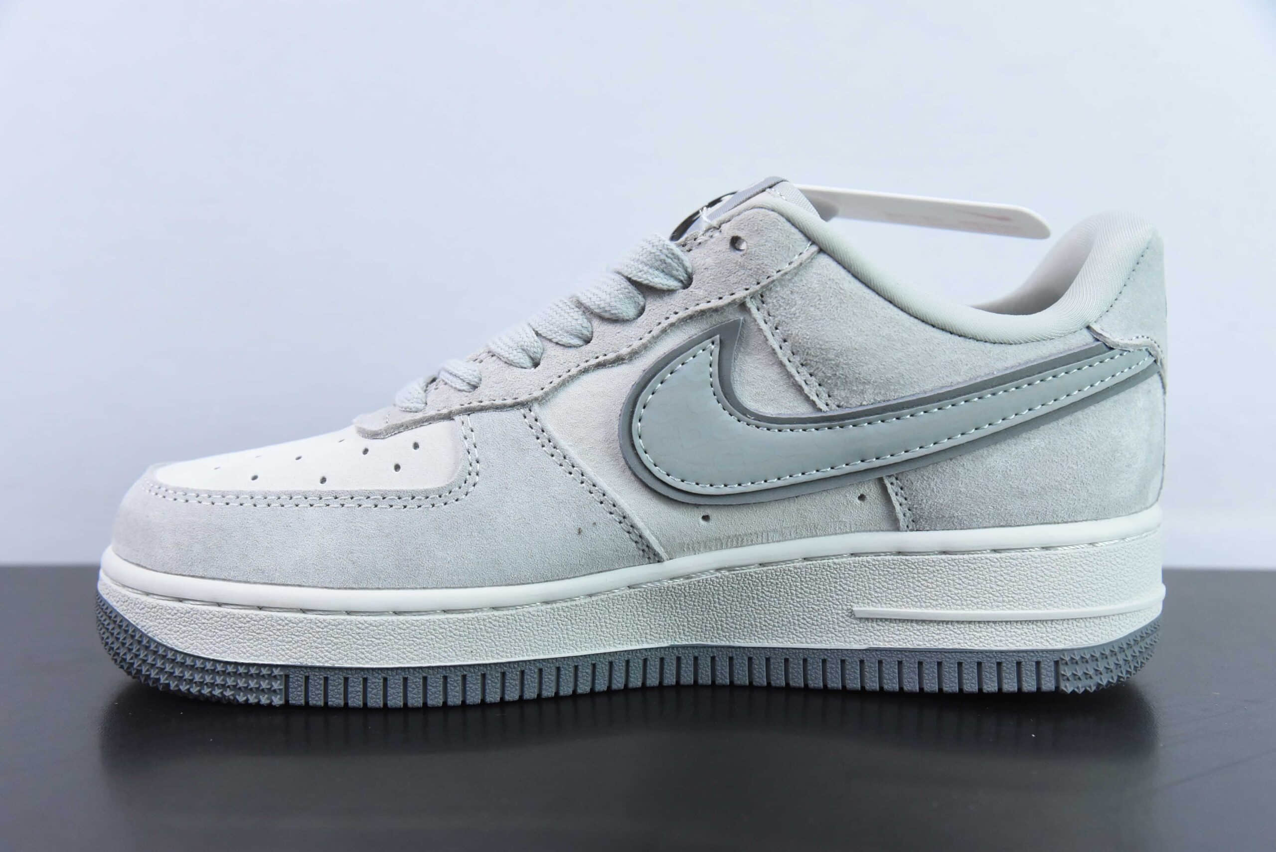 耐克Nike Air Force 1'07 Low 北面CDG联名米浅灰猪八空军一号低帮休闲板鞋纯原版本 货号:HD1968-016