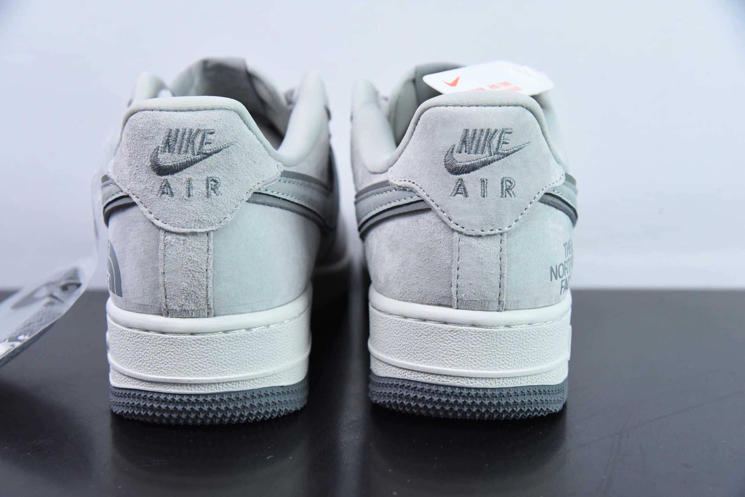 耐克Nike Air Force 1'07 Low 北面CDG联名米浅灰猪八空军一号低帮休闲板鞋纯原版本 货号:HD1968-016