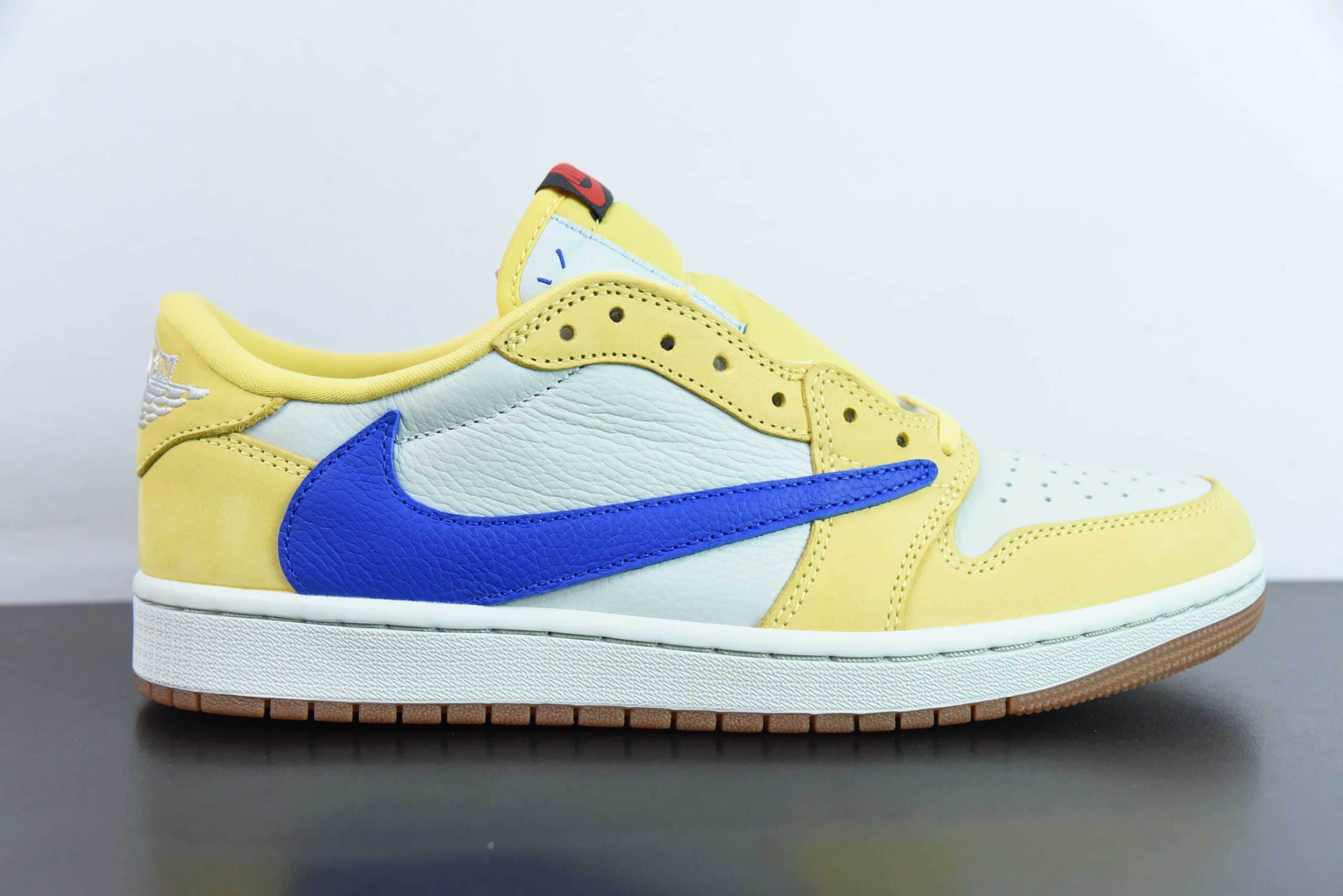 乔丹Travis Scott x Air Jordan AJ1 Low OG SP TS联名黄蓝倒钩8.0低帮文化篮球鞋纯原版本 货号:DZ4137-700