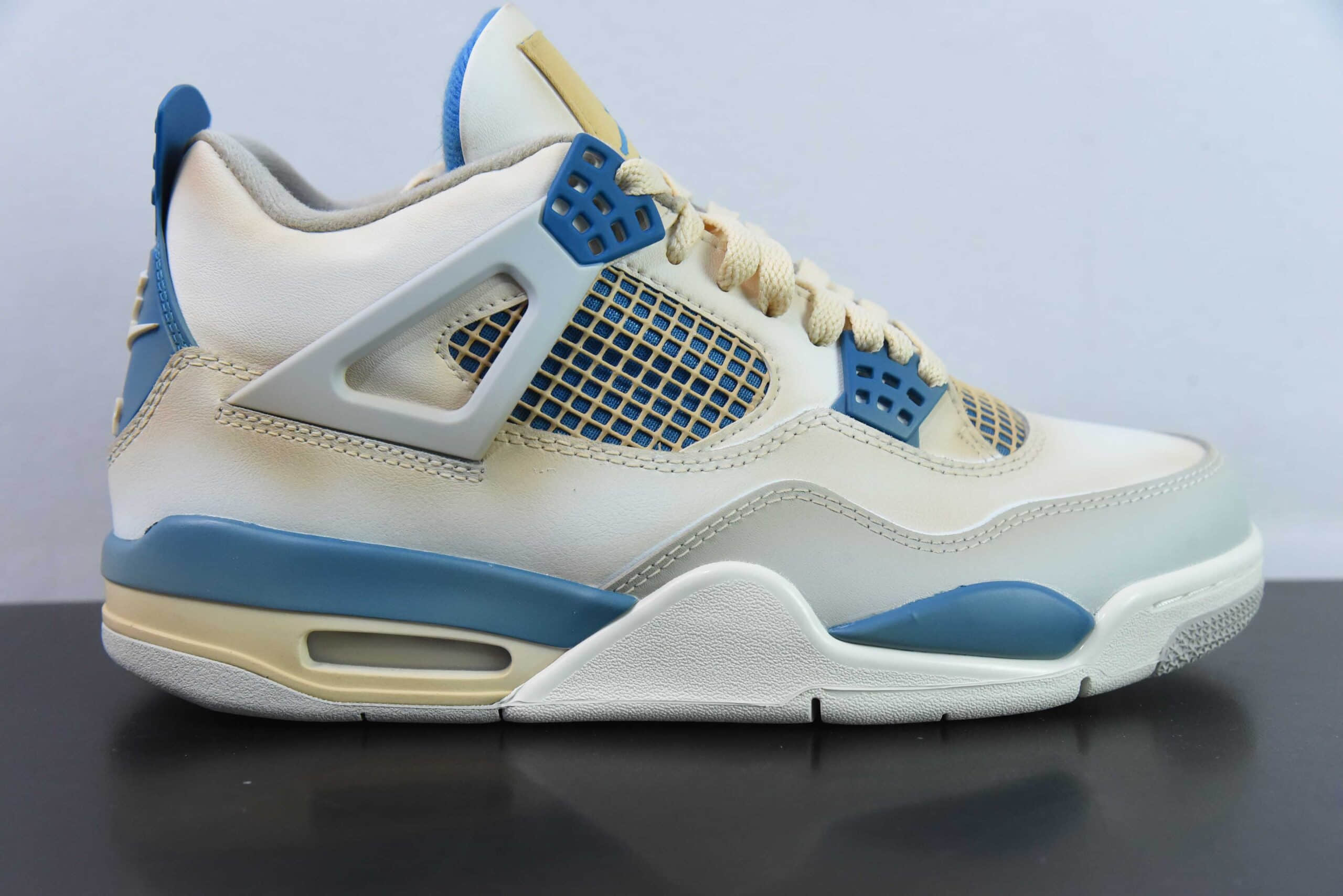 乔丹Air Jordan 4 Retro OG AJ4白宝蓝杰尼龟中帮复古文化篮球鞋纯原版本 货号：308497-105