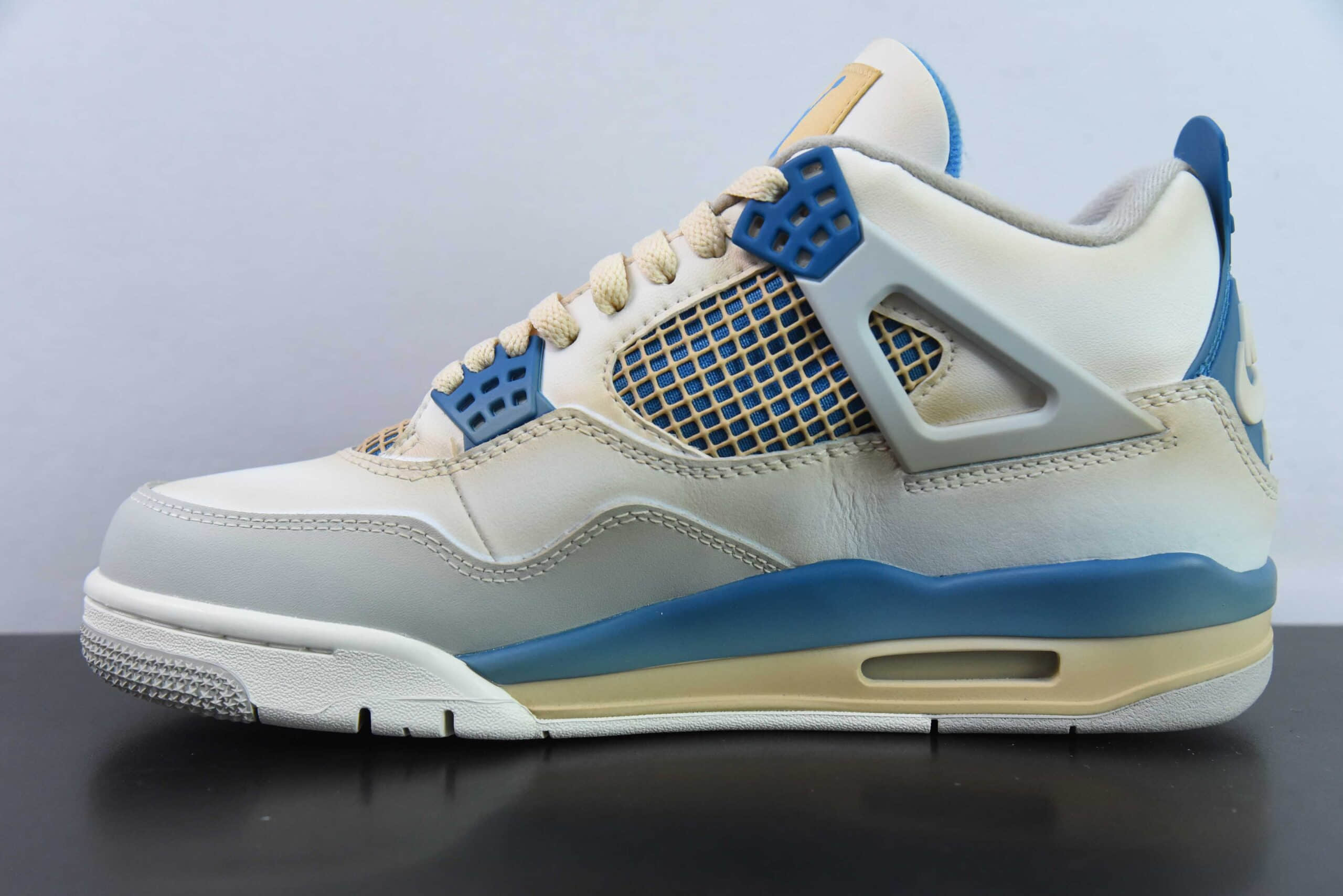 乔丹Air Jordan 4 Retro OG AJ4白宝蓝杰尼龟中帮复古文化篮球鞋纯原版本 货号：308497-105