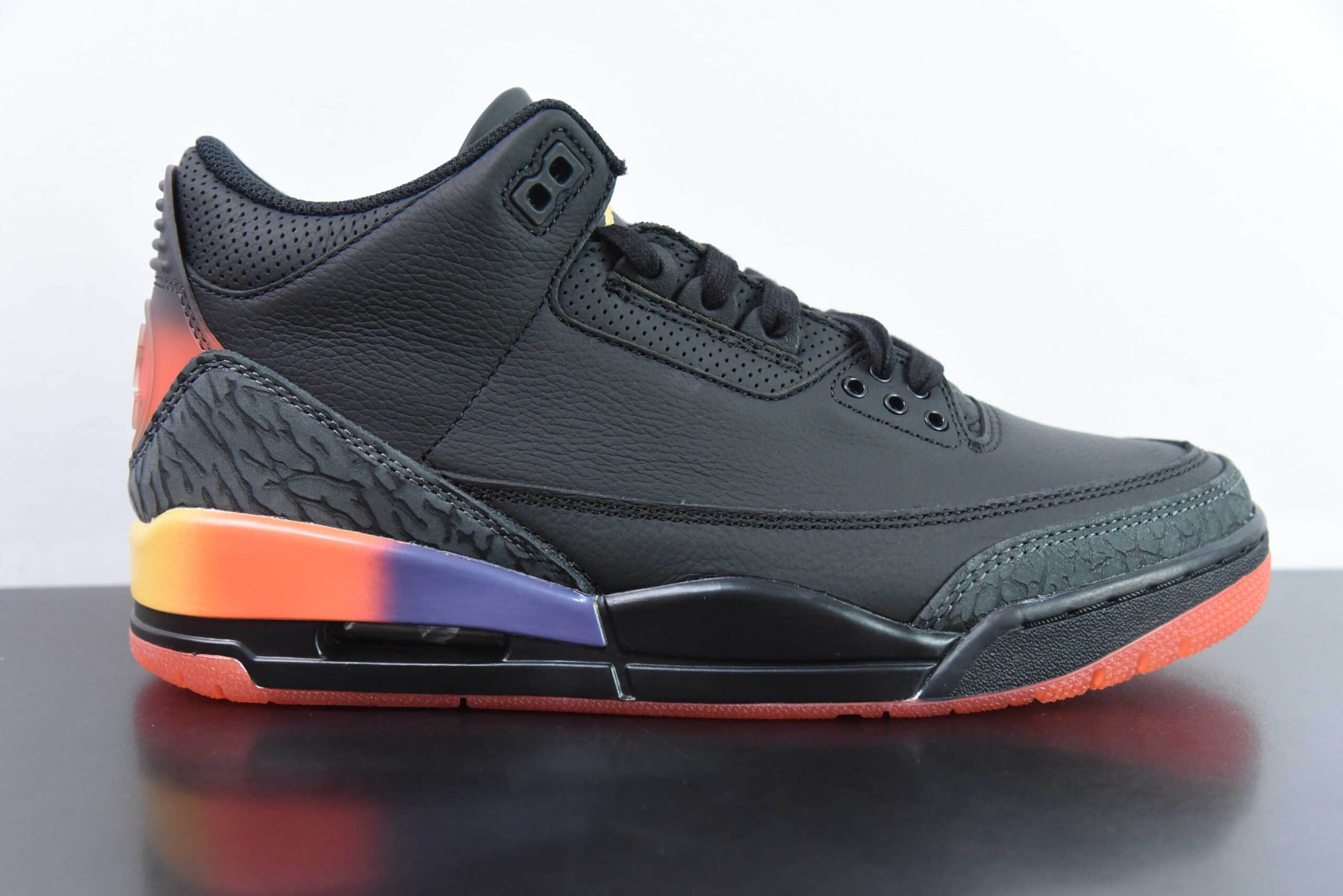 乔丹Air Jordan 3 Rio AJ3黑彩虹复古文化篮球鞋纯原版本 货号:FN0344-001