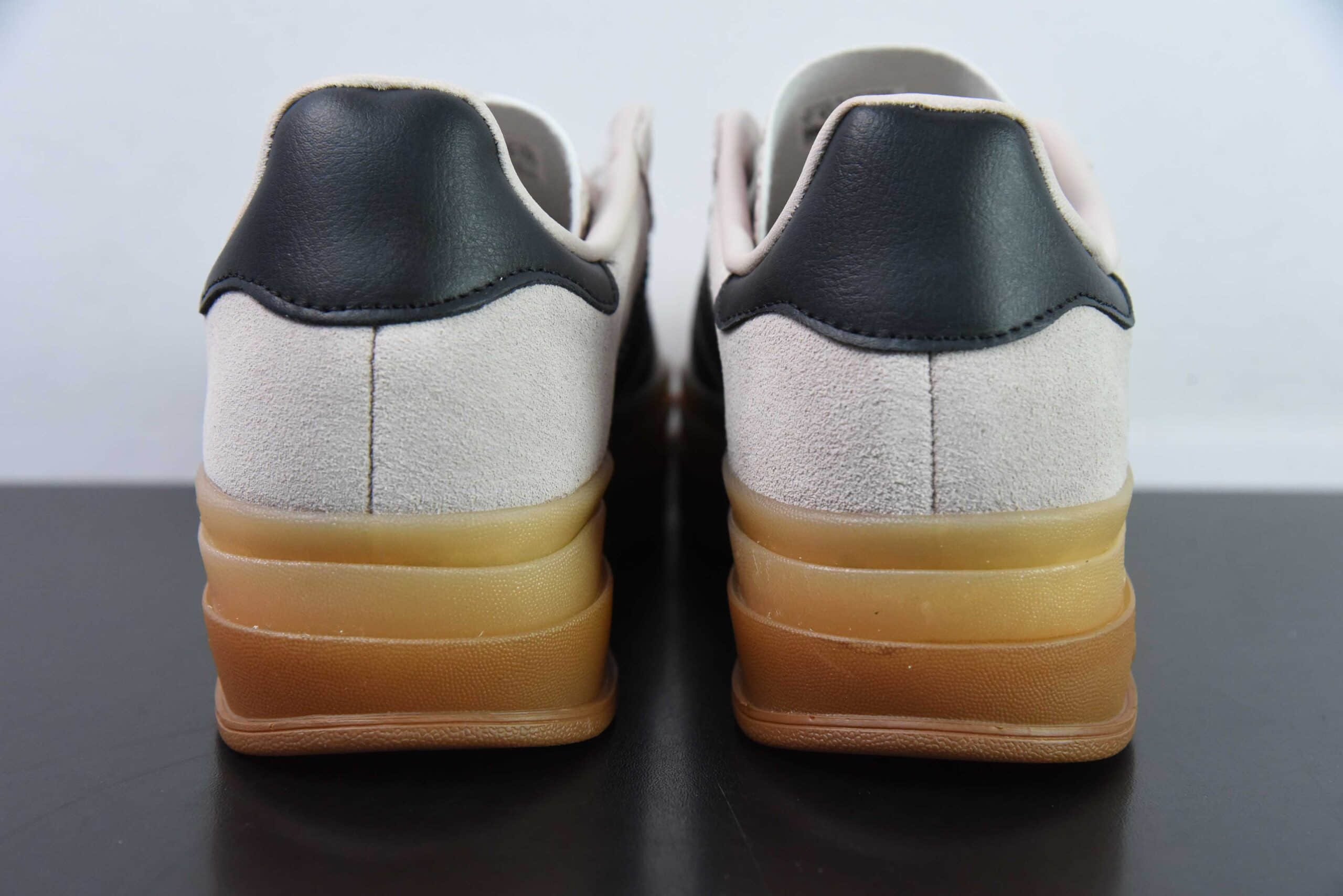 阿迪达斯Adidas Originals Gazelle Bold 羚羊松糕鞋樱花粉三层底低帮耐磨厚底增高粉色女子板鞋纯原版本 货号: IE0429