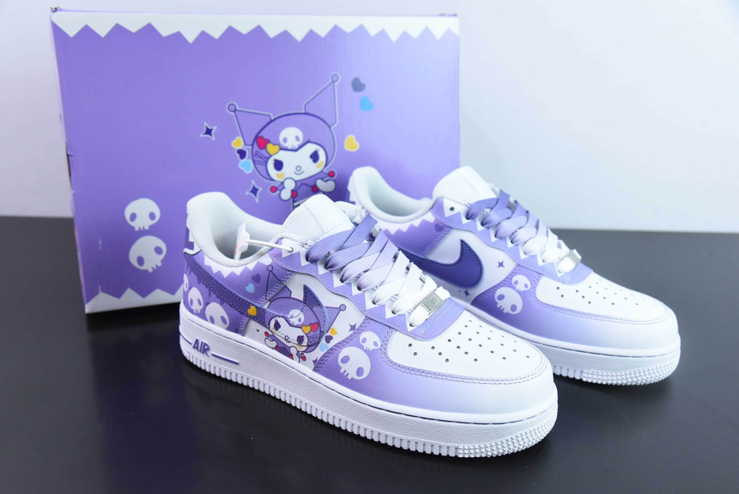 耐克Nike Air Force 1´07 Low 小巫女联名款骷髅头空军一号低帮百搭休闲运动板鞋纯原版本 货号：CW2288-111 