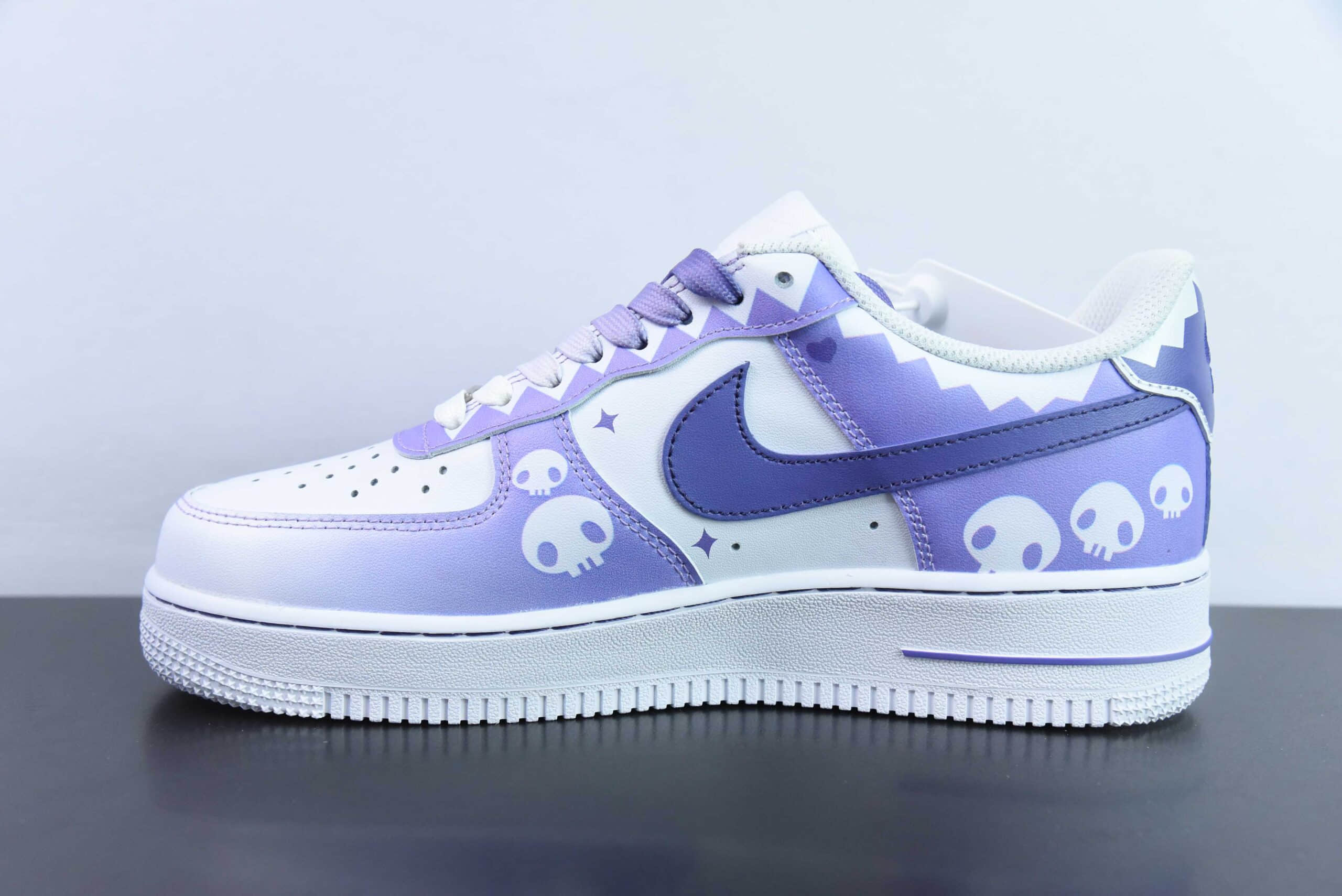 耐克Nike Air Force 1´07 Low 小巫女联名款骷髅头空军一号低帮百搭休闲运动板鞋纯原版本 货号：CW2288-111 