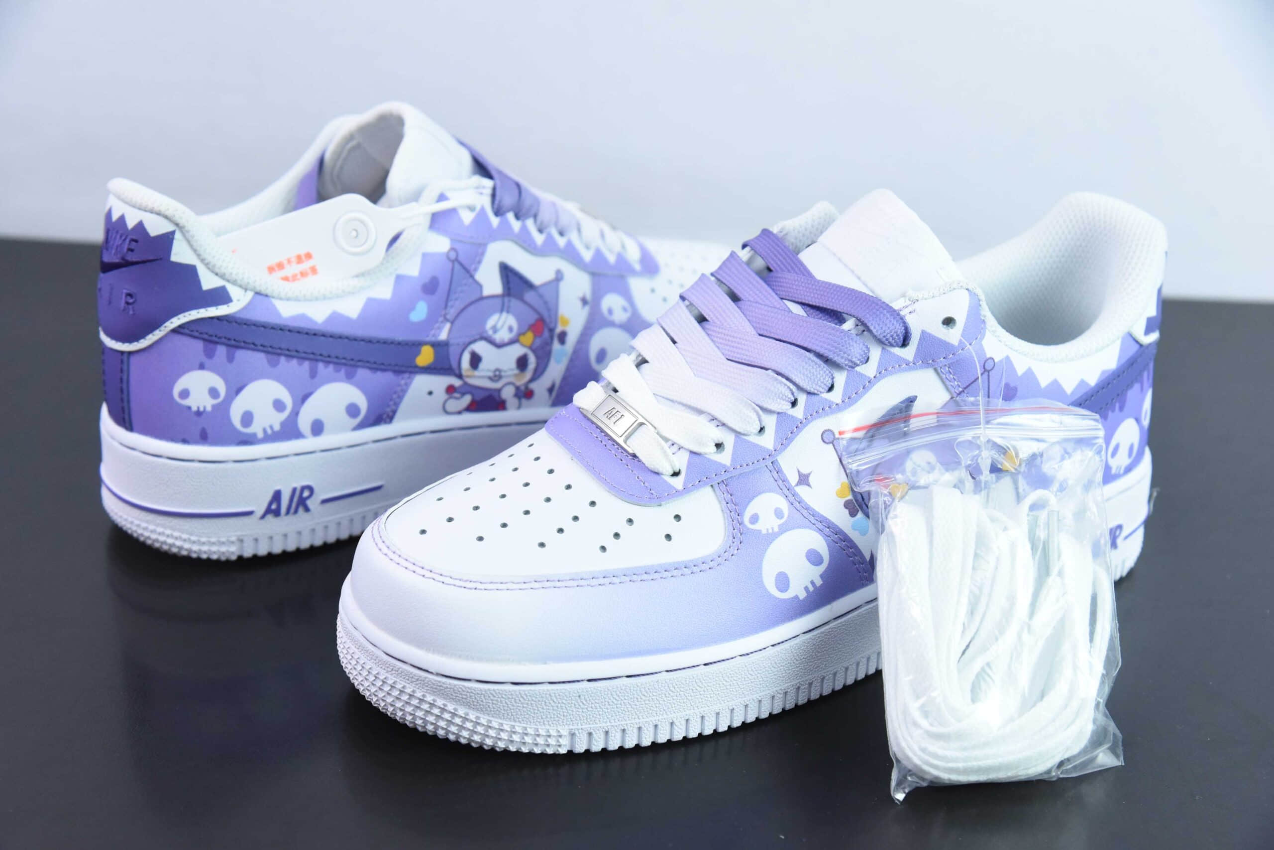 耐克Nike Air Force 1´07 Low 小巫女联名款骷髅头空军一号低帮百搭休闲运动板鞋纯原版本 货号：CW2288-111 